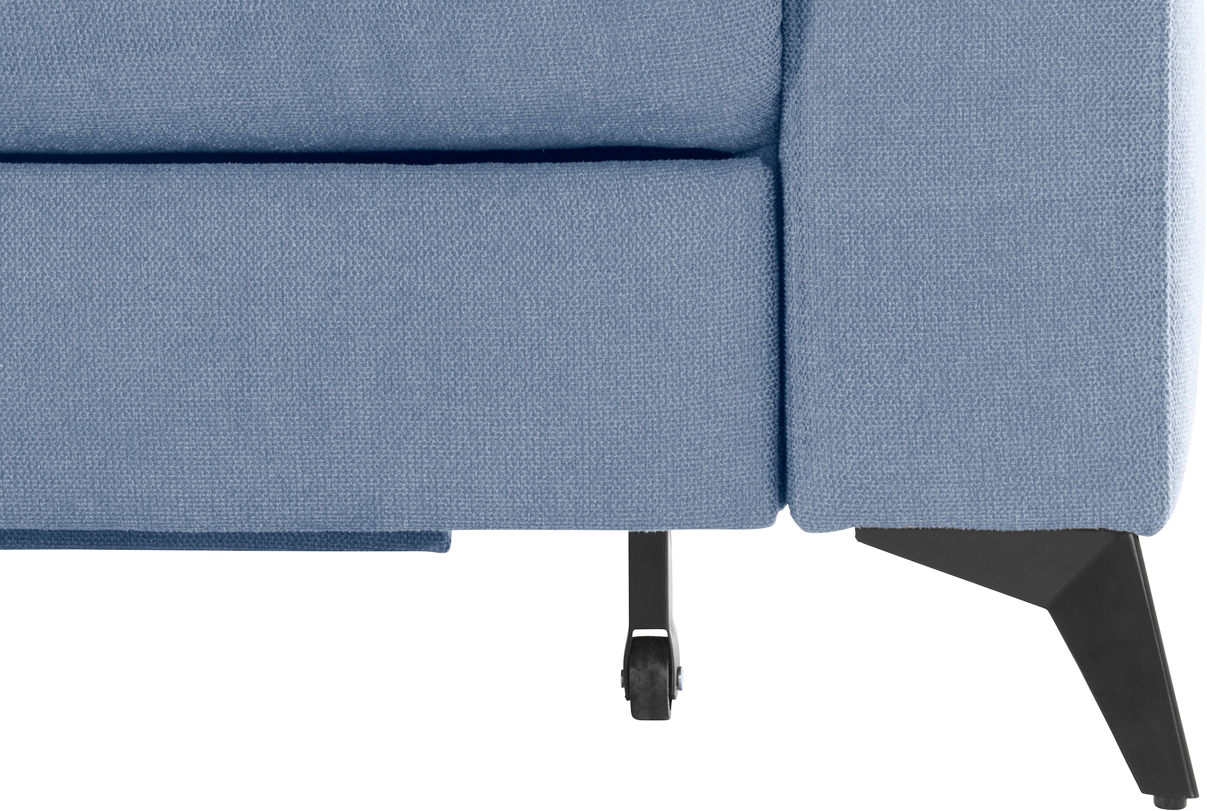 Places of Style Ecksofa »Lolland L-Form«, Wahlweise mit Bettfunktion und Bettkasten, Federkern