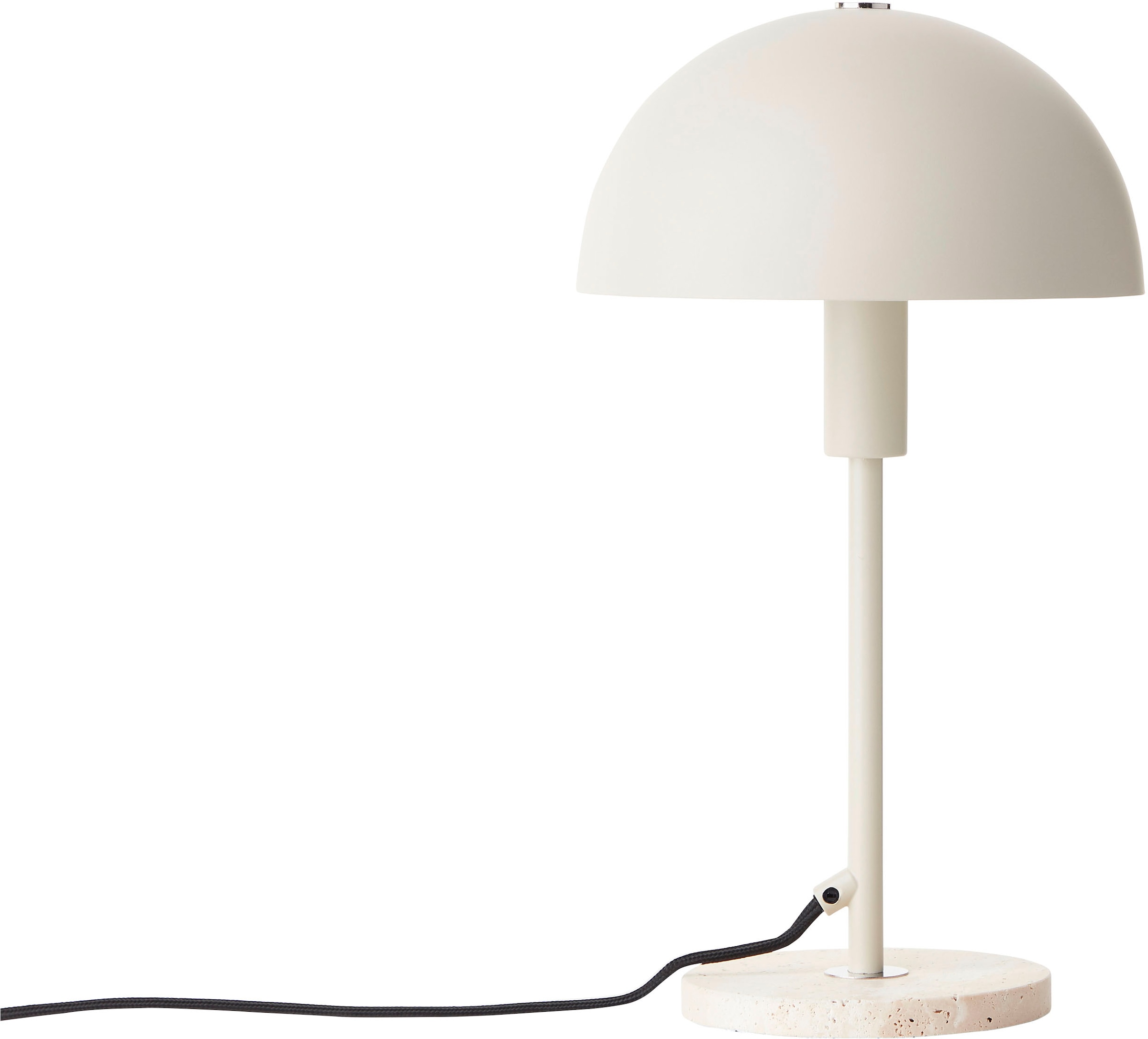 LeGer Home by Lena Gercke Tischleuchte »Linnea Pilz Lampe - Travertin Steinfuß«, Leuchtmittel E14 | ohne Leuchtmittel, Pilzleuchte, Tischlampe, Höhe 35,5 cm, Naturstein, Pilzlampe