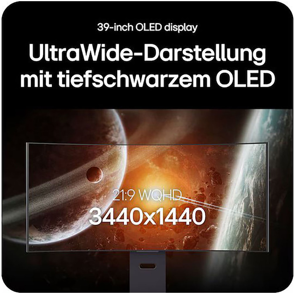 LG Curved-Gaming-OLED-Monitor »39GX900A« 99 cm/39 ″  3440 x 1440 px WQHD 0,03 Reaktionszeit 240 Hz