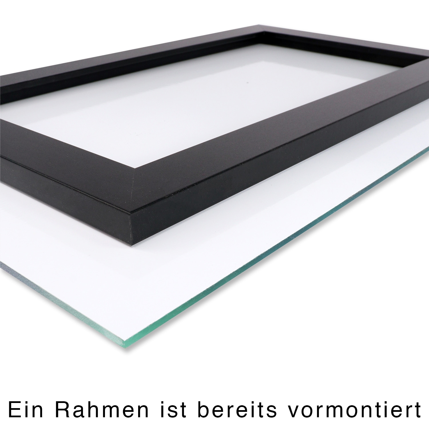queence Acrylglasbild »Fotomaipulation Wolf«, Baumbilder-Bäume-Gesicht-Kunst-Landschaft-mystischer Wald-Natur-Schwarz-Weiß-Wald-Waldbilder-Wildtiere-Wolfbilder-Wölfe, (1 St.), Fine Art-Print in Galeriequalität