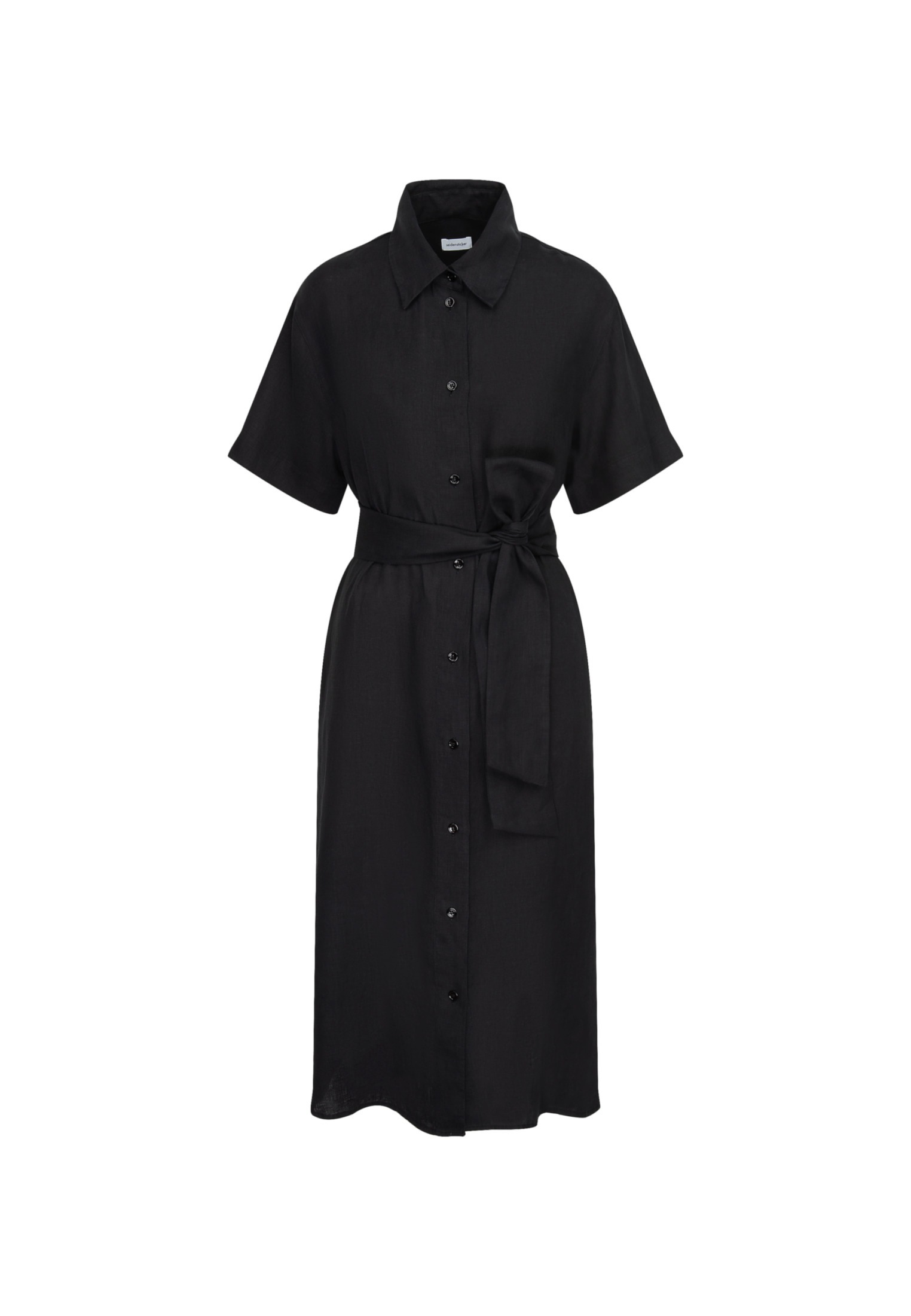 seidensticker Sommerkleid »Schwarze Rose«, Kurzarm Rundhals Uni