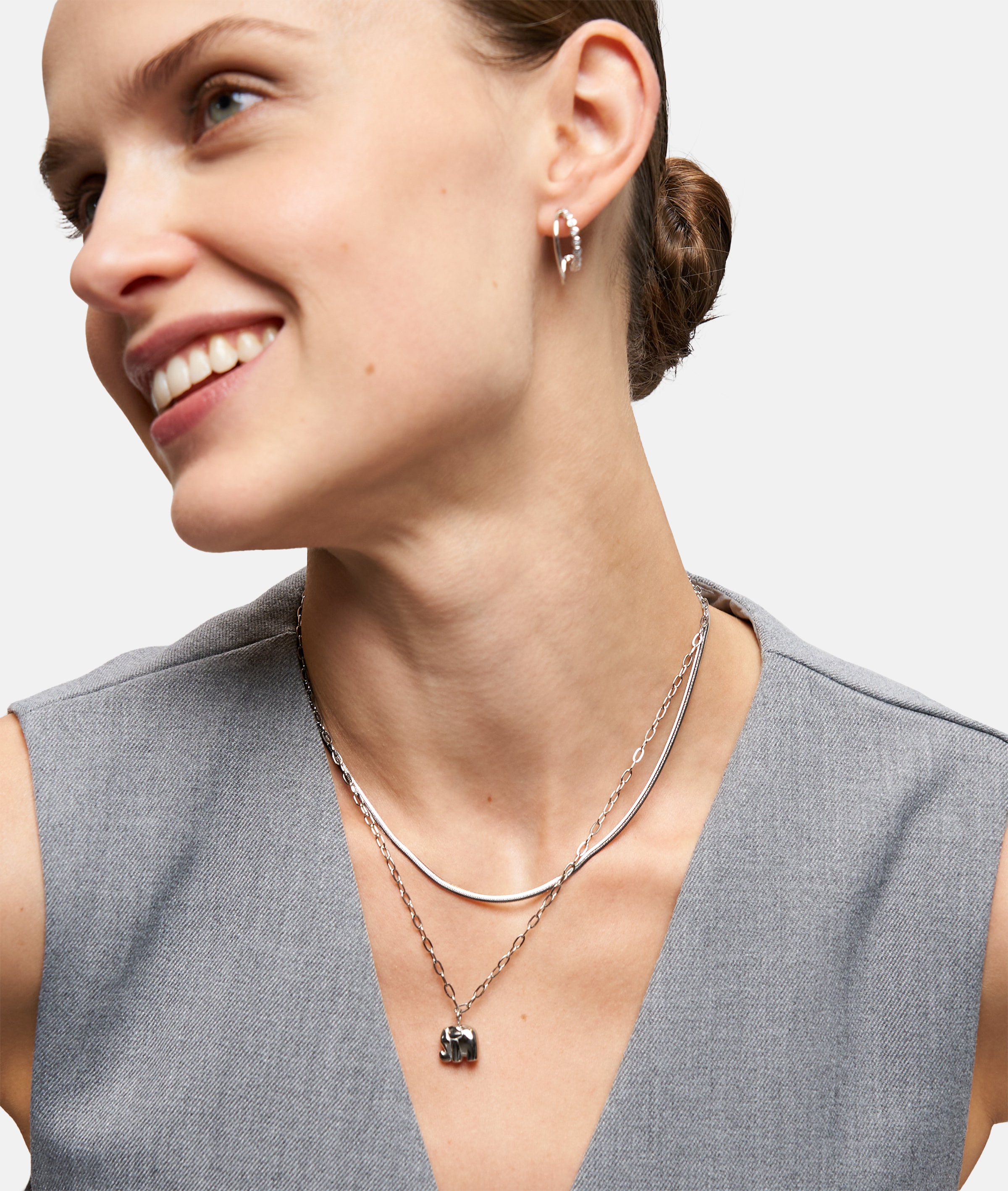 Tamaris Ketten-Set »Schmuck Geschenk Edelstahl Halskette Little Elephant«, (Set, 3 tlg.)