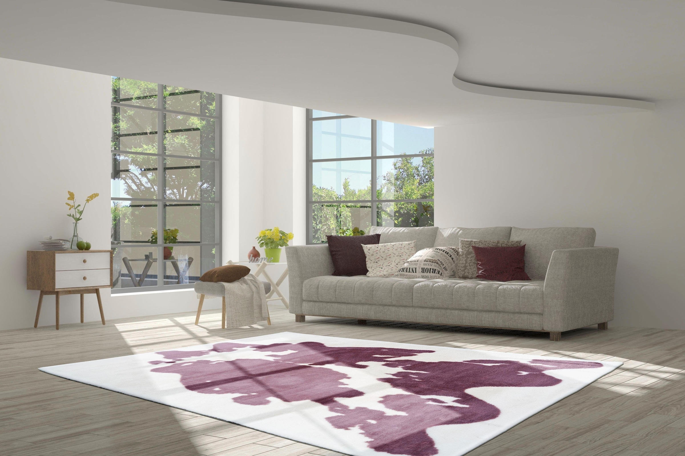 calo-deluxe Hochflor-Teppich »Vogesen 500«, rechteckig, 30 mm Höhe, weiche Haptik, Wohnzimmer