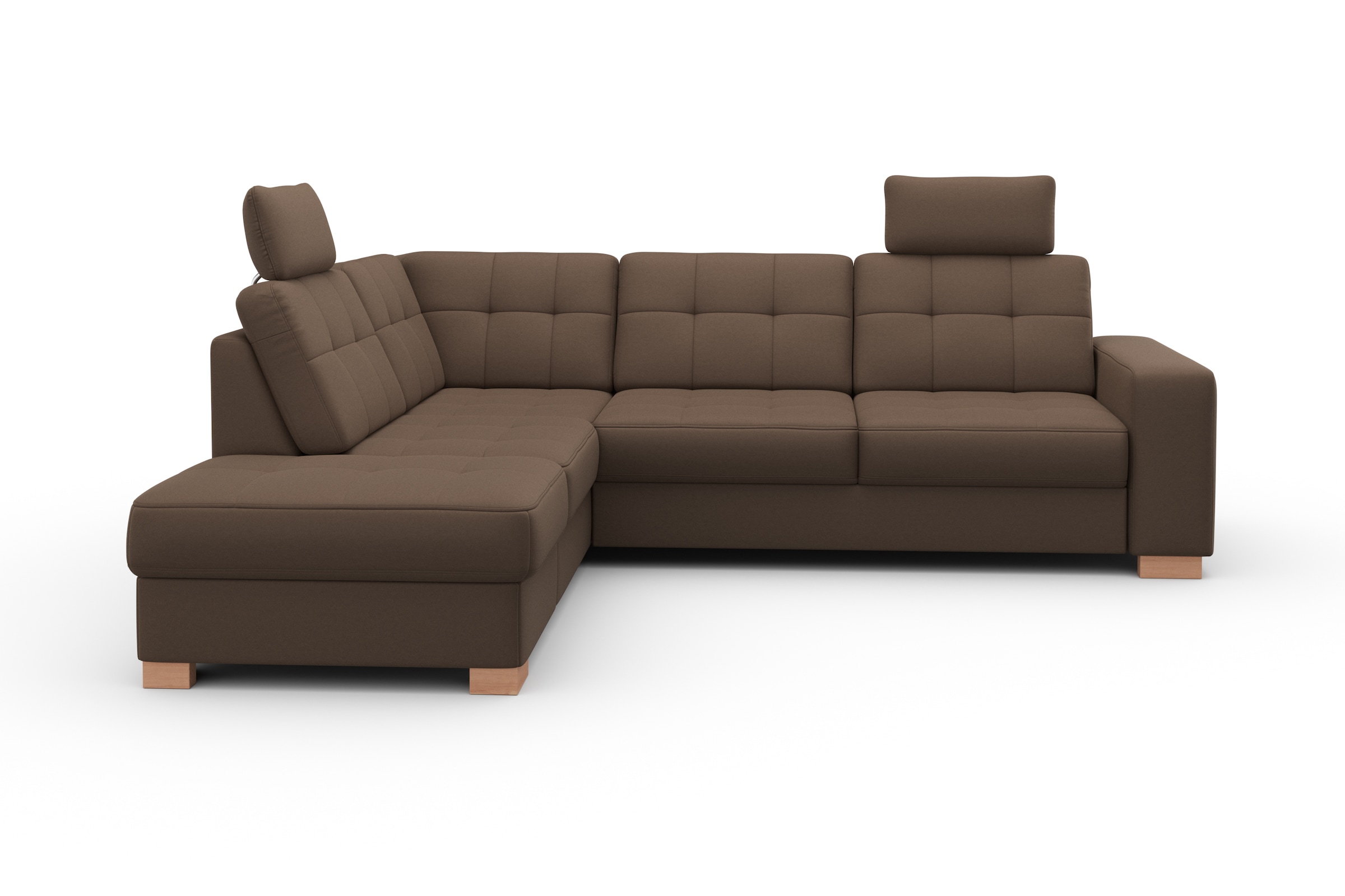 sit&more Ecksofa »Quincy L-Form« wahlweise mit Bettfunktion und Bettkasten