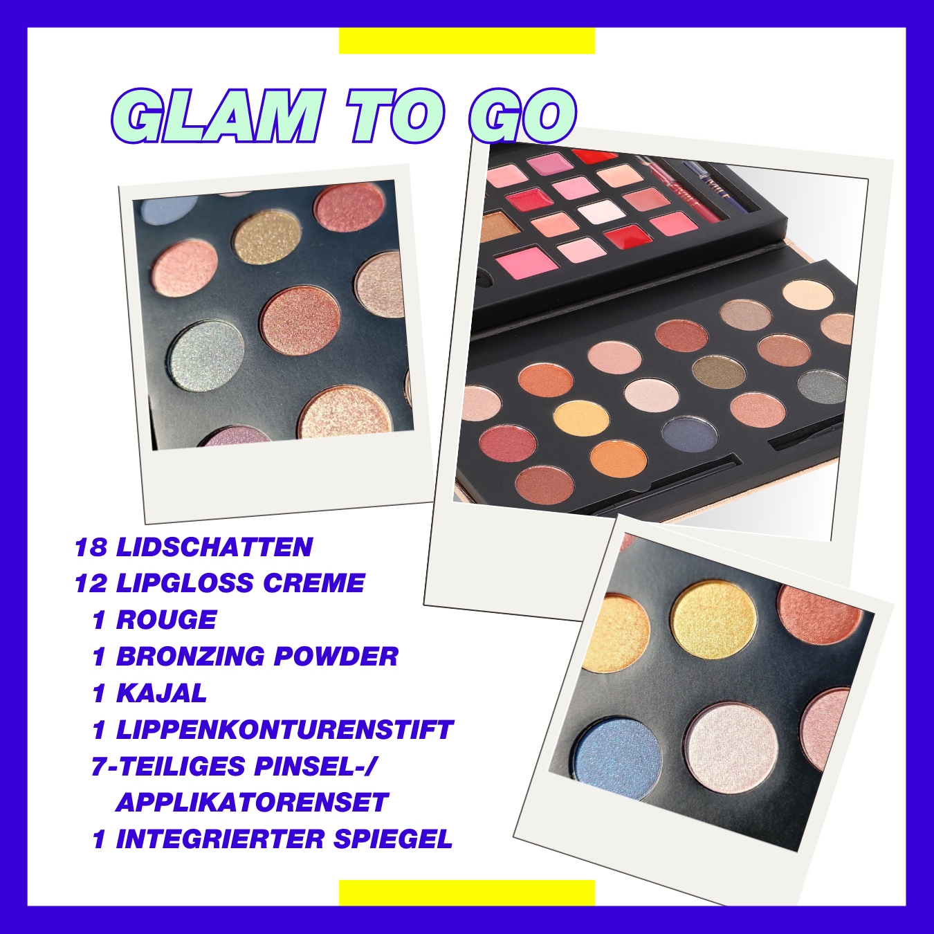 ZMILE COSMETICS Kosmetik-Set »Make-Up Set 'Glam to Go'«, (42 tlg.), mit veganer Formulierung