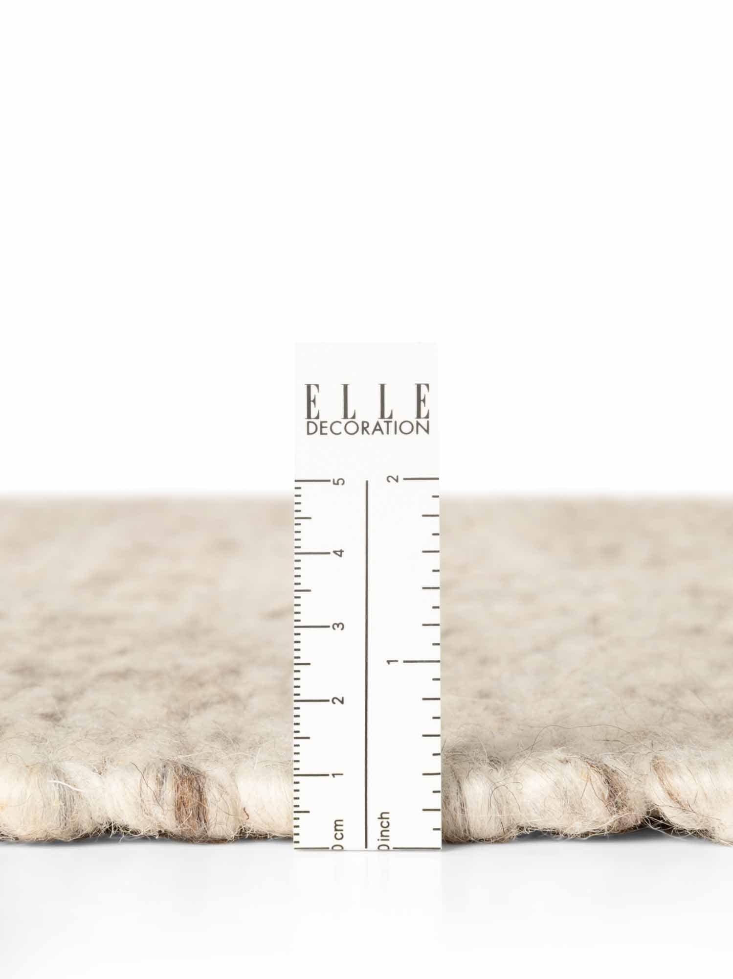 ELLE DECORATION Wollteppich »Beans« rund 10 mm Höhe Handweb Teppich Wolle, Rund, Perlenstruktur, Wohnzimmer, Schlafzimmer