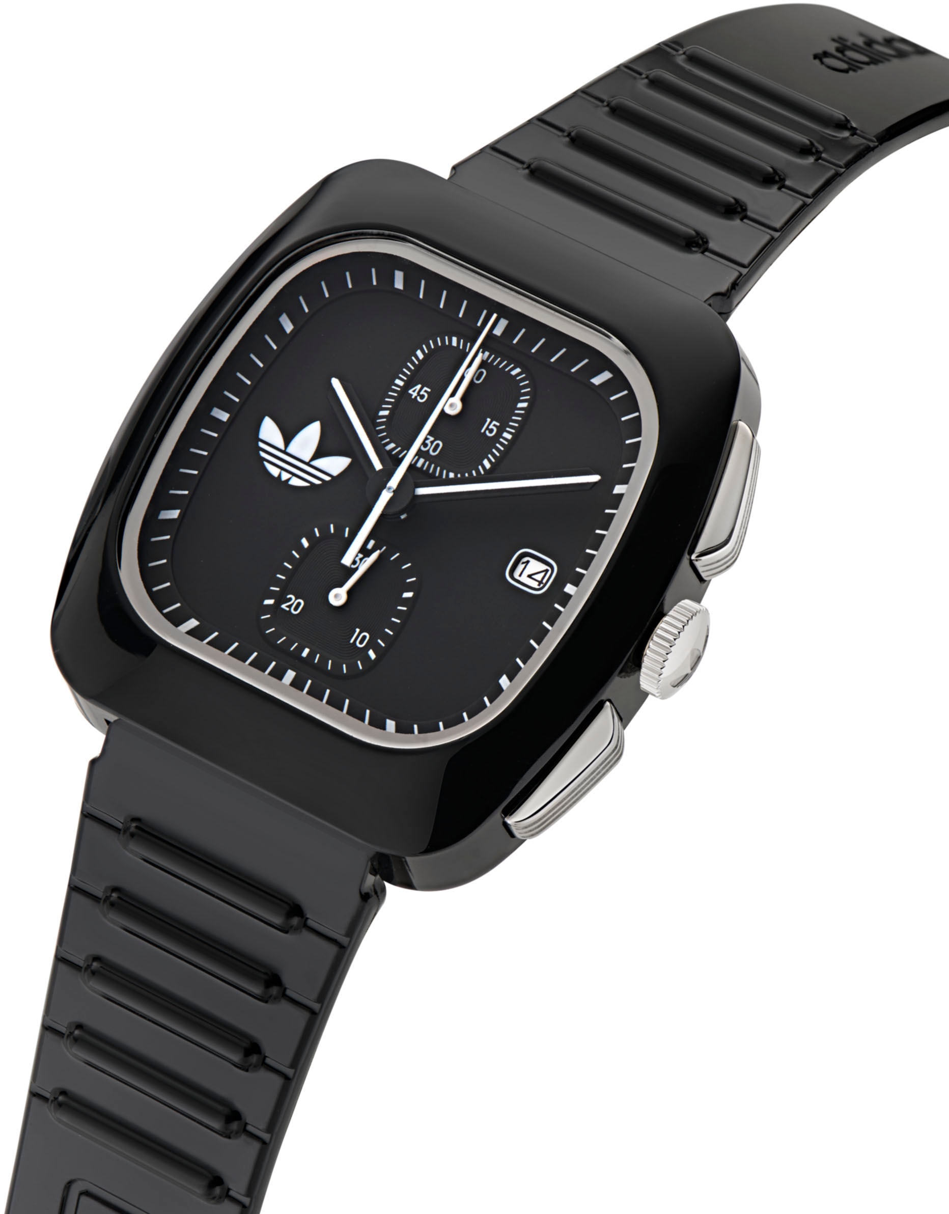 adidas Originals Chronograph »RETRO WAVE TWO CHRONO«, Quarzuhr, Armbanduhr, Herrenuhr, Damenuhr, unisex, Kunststoffarmband