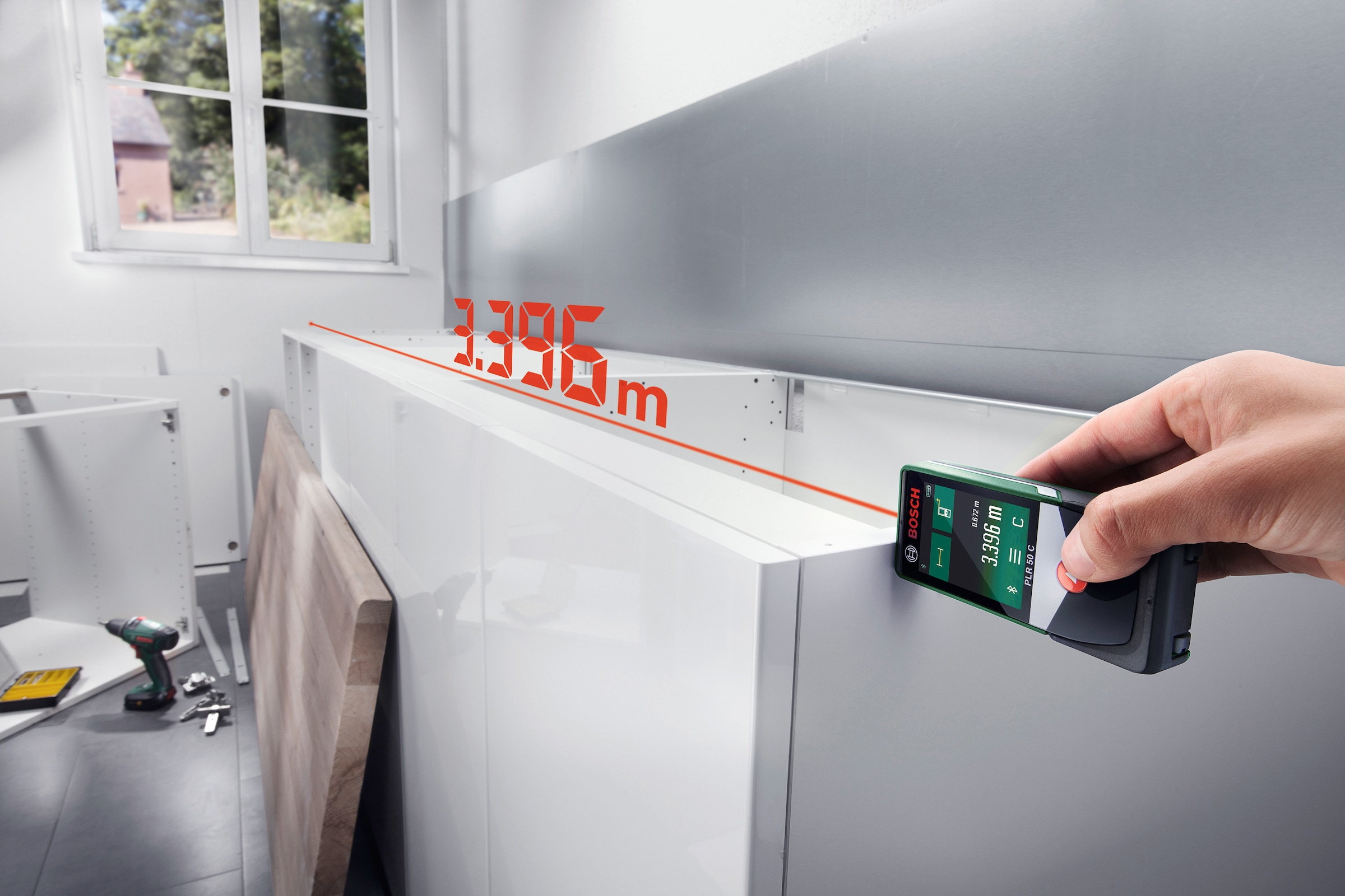 Bosch Home & Garden Entfernungsmesser »PLR 50 C«, Messbereich: 50m