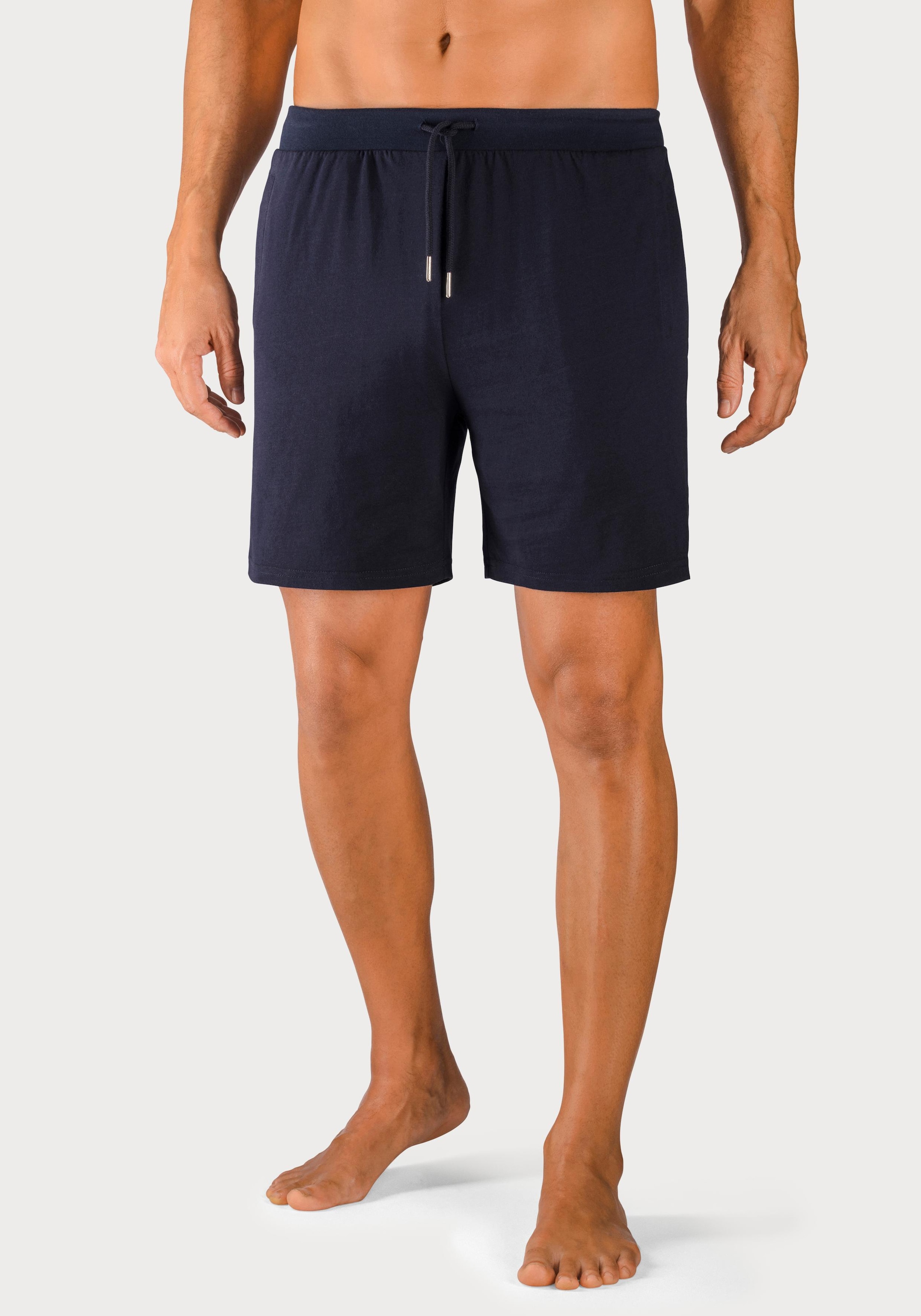 AUTHENTIC LE JOGGER Schlafshorts »kurze Relaxshort, mit Kordel, Jogginghose,«, aus reiner Baumwolle