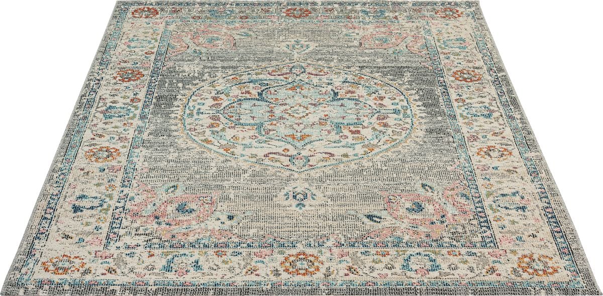 the carpet Teppich »Palma Orient«, rund, 4 mm Höhe, Outdoor moderner robuster In und Outdoor Teppich
