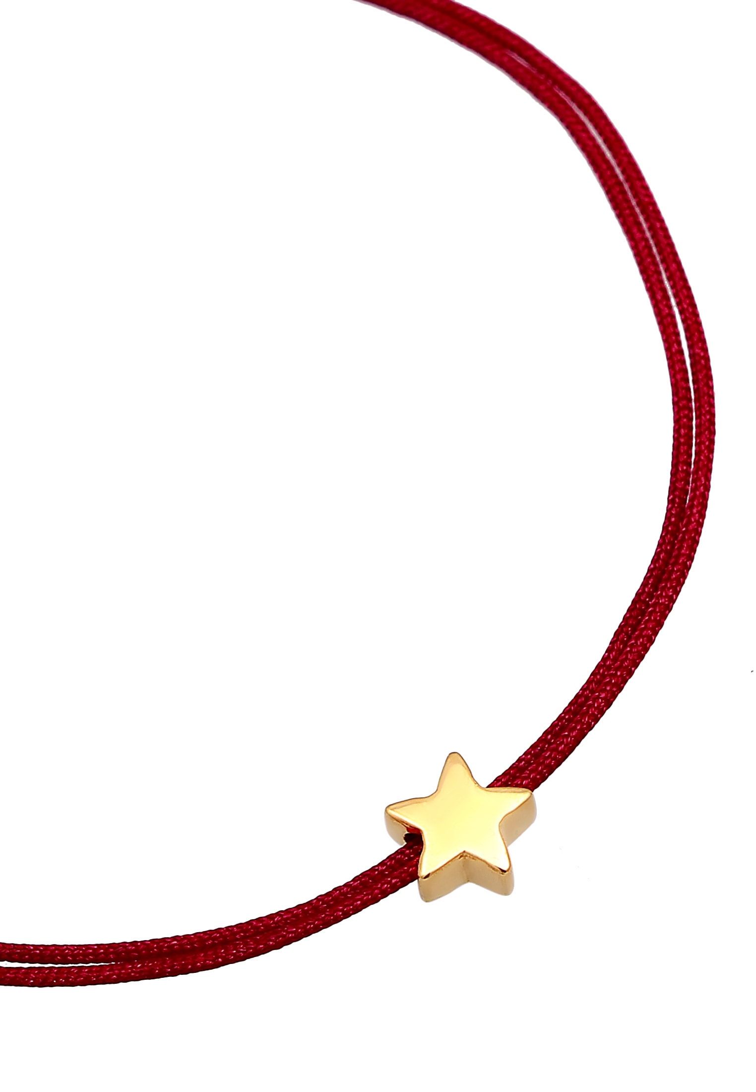 Elli Armband »Stern Astro Textilband 925 Silber«