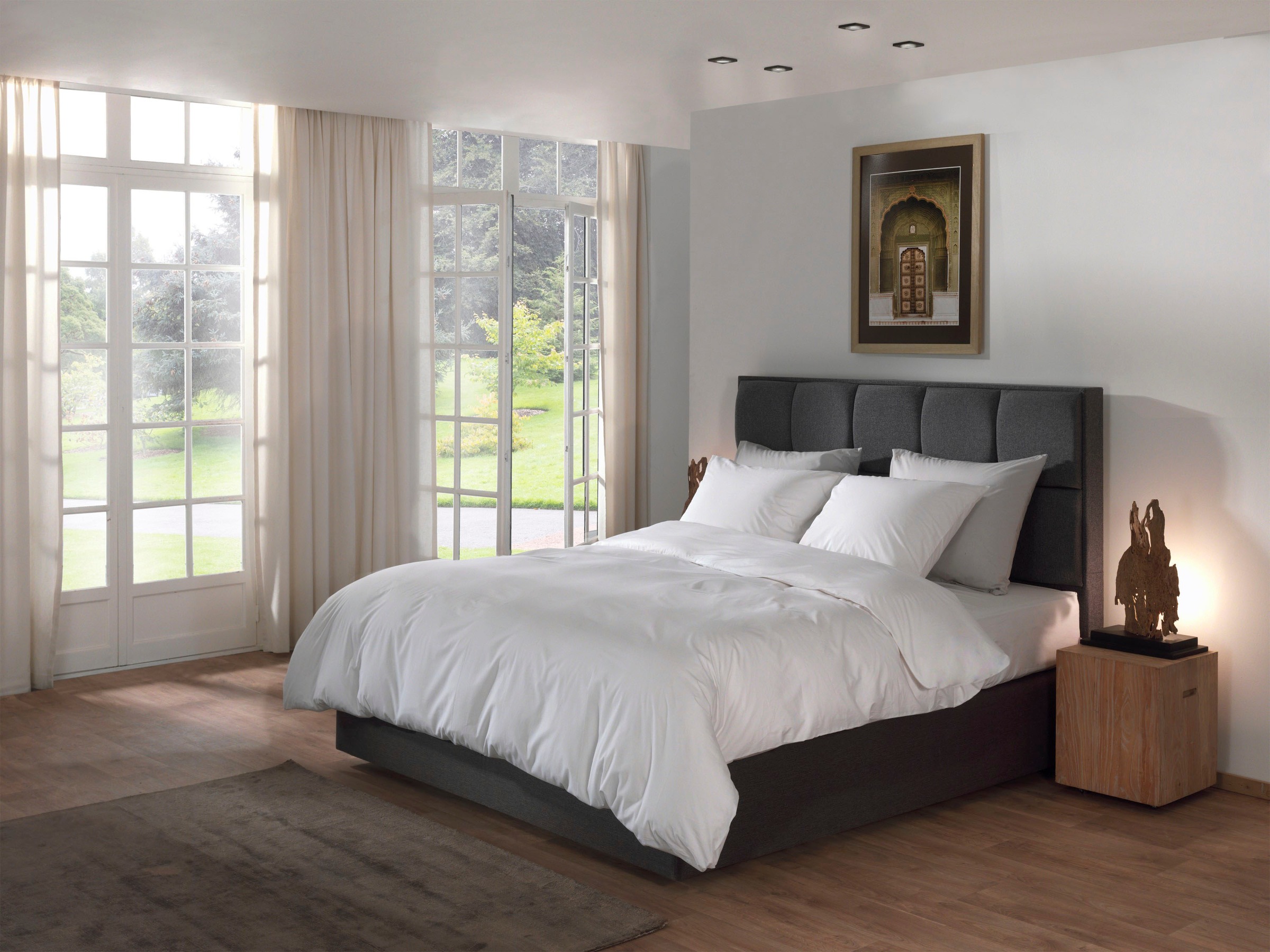 YELLOW Bettwäsche »Suite-Mumbai« 2 Stk. tlg. Uni Design, 100% Baumwolle ab günstig online kaufen