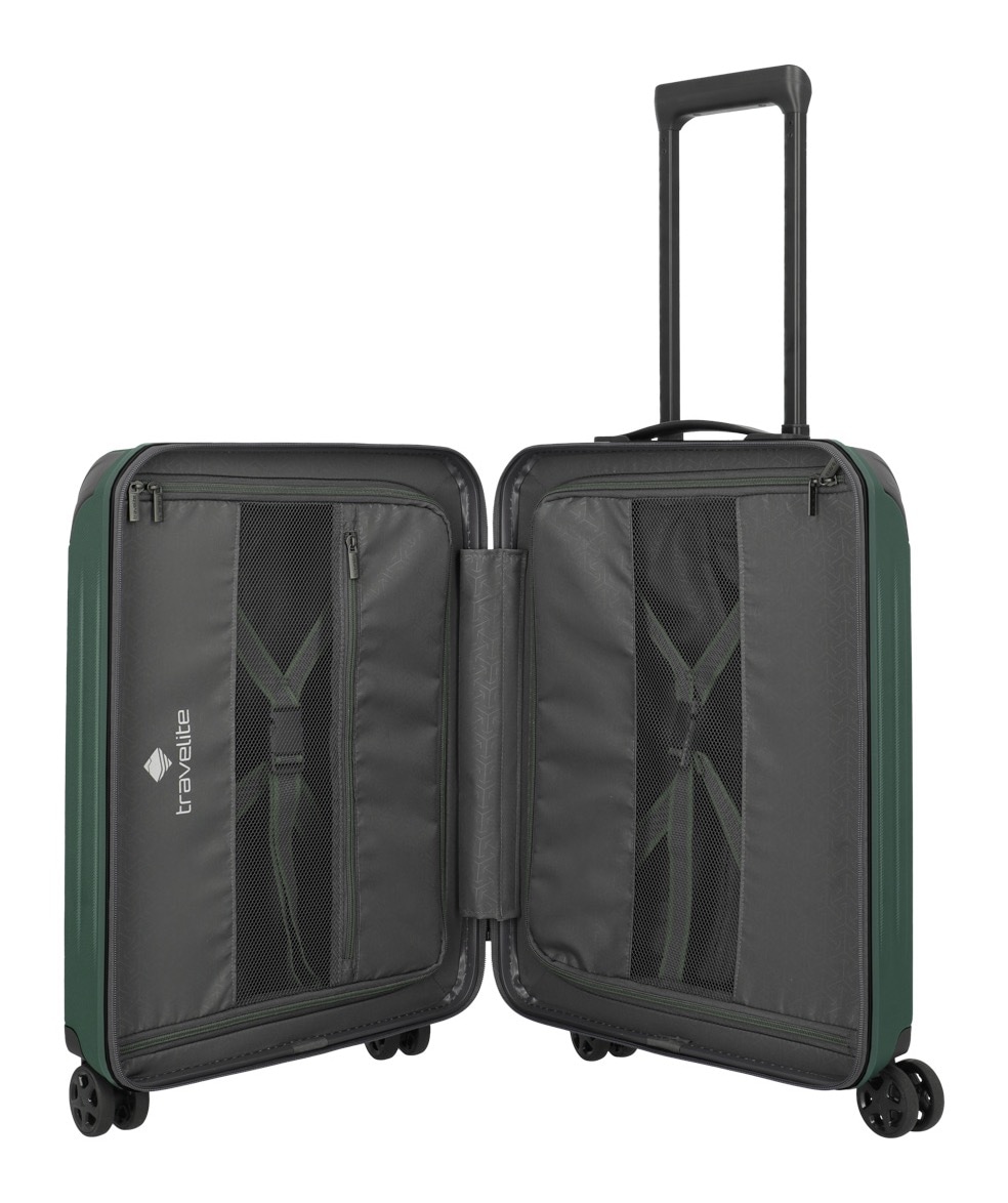 travelite Trolleyset »DYNAMIIC S/M/L, verschiedene Farben«, (Set, 3 tlg., S/M/L), Hartschalen-Koffer ABS Volumenerweiterung bei M/L