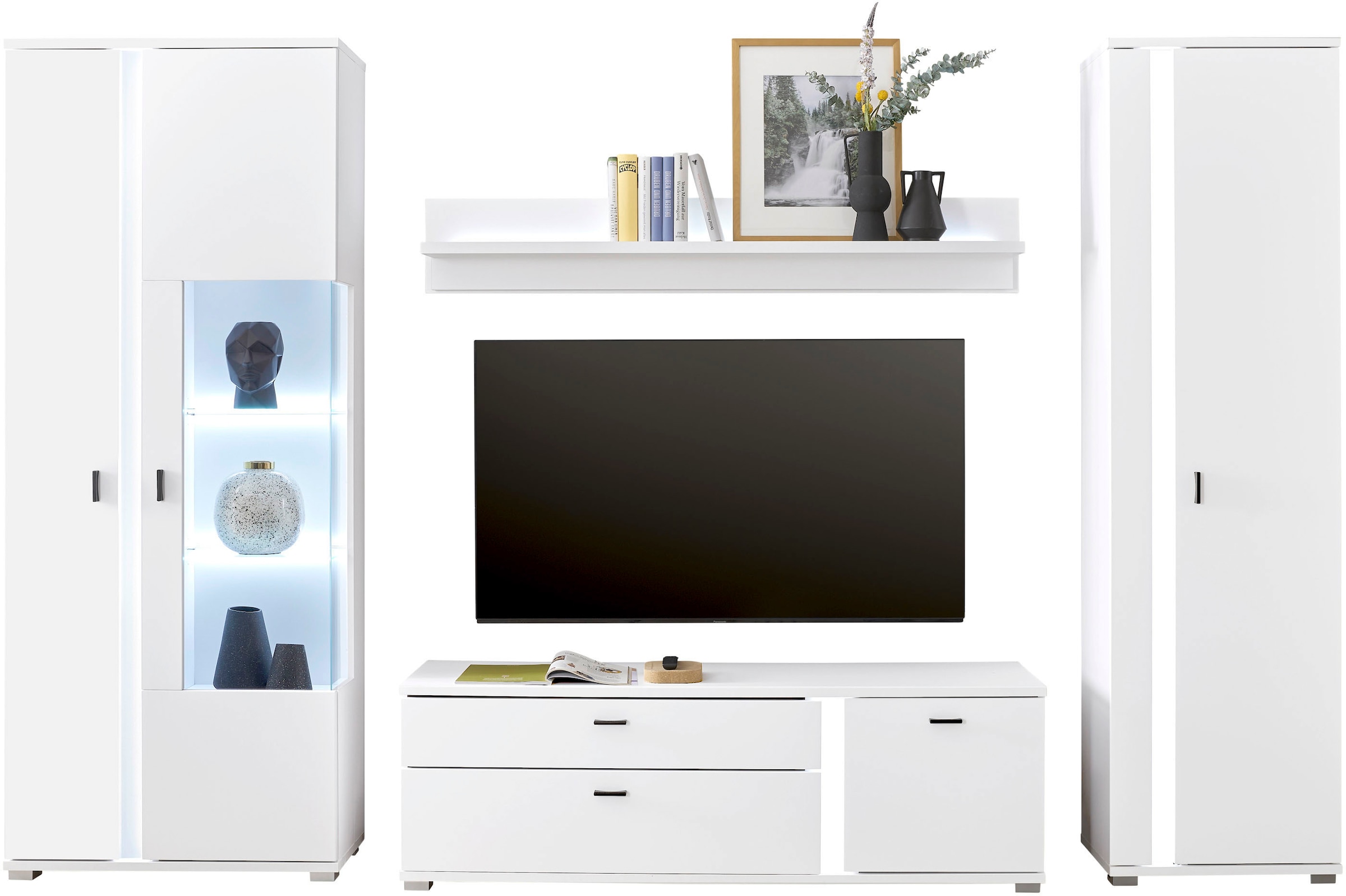 INOSIGN Wohnwand »LONG ISLAND« Set, 4 Stk. tlg. günstig online kaufen