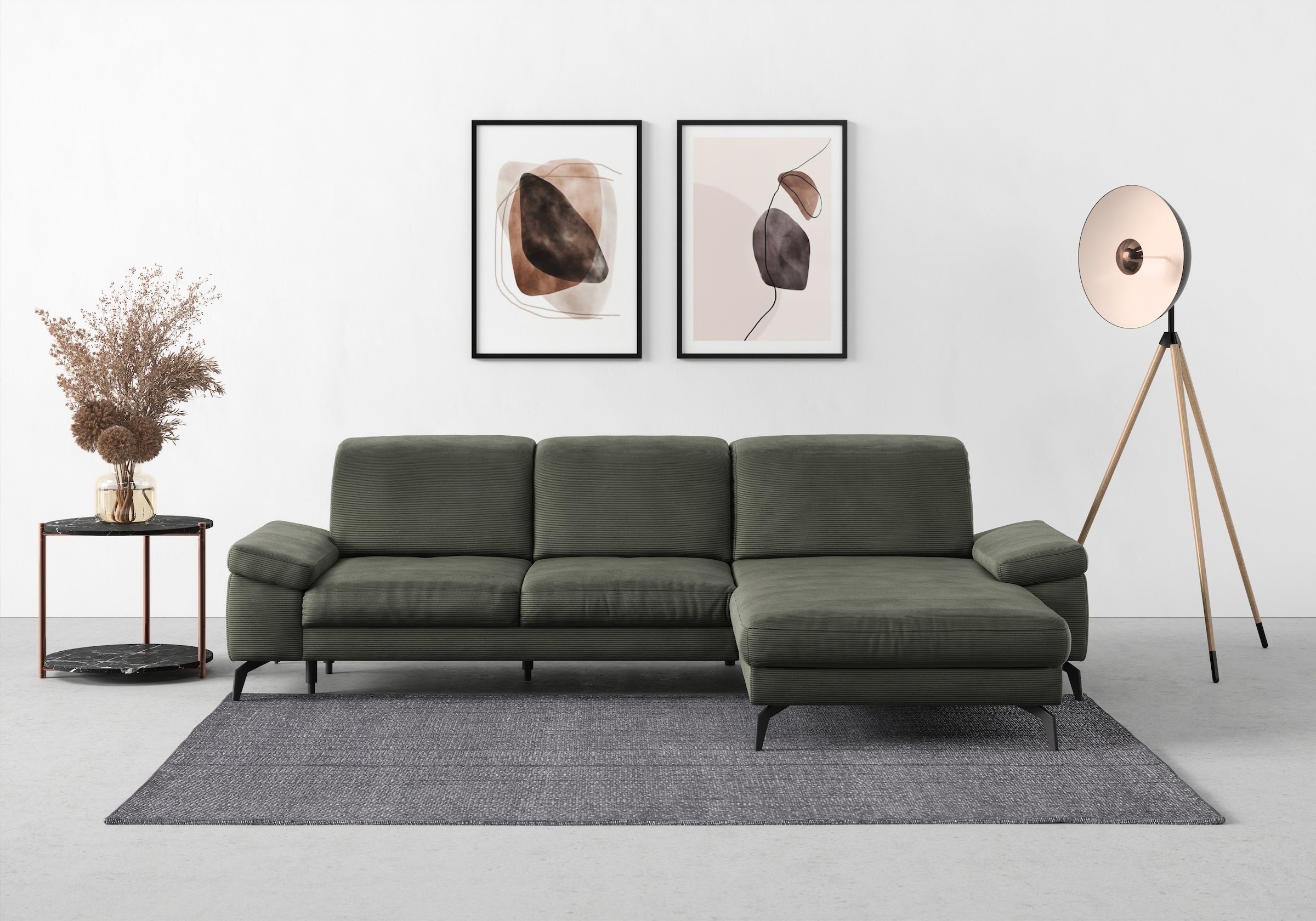 sit&more Ecksofa »Cabana L-Form« Recamiere, wahlweise mit Sitztiefen-, Arml günstig online kaufen