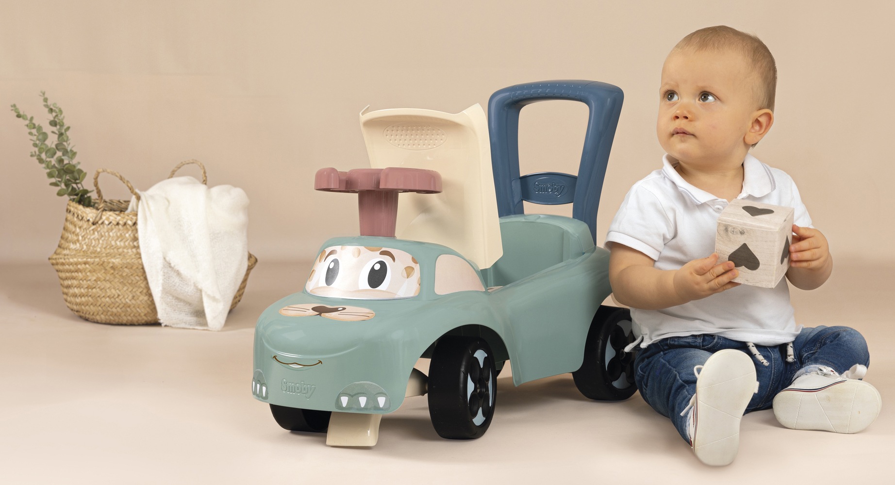 Smoby Rutscherauto »Little Smoby, Mein erstes Auto«, auch als Lauflernhilfe nutzbar