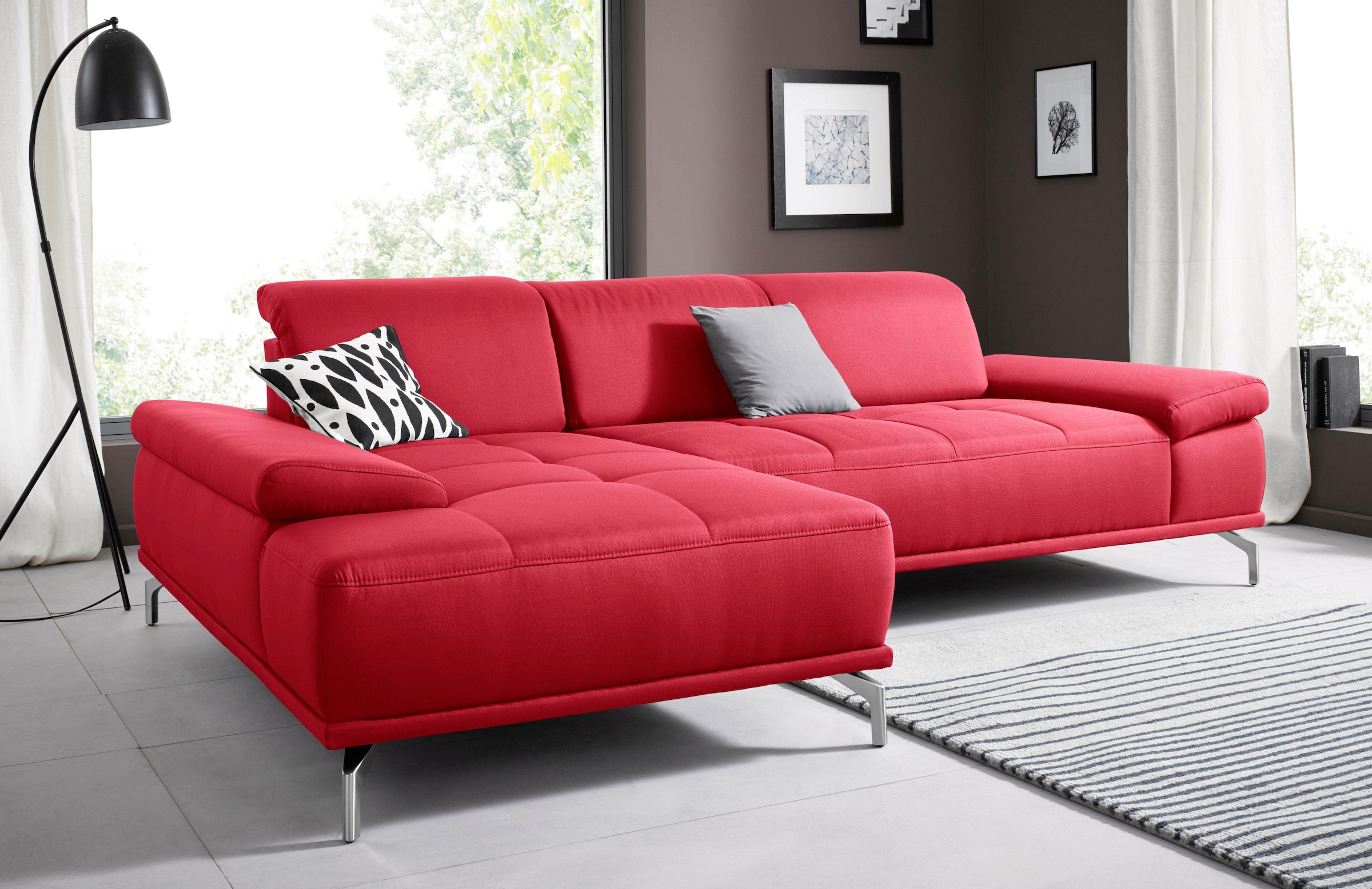 Places of Style Ecksofa »Caluna«, Inkl.Sitztiefenverstellung günstig online kaufen