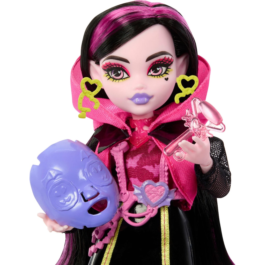 Mattel® Anziehpuppe »Monster High, Skulltimate Secrets: Neon Frights, Draculaura«