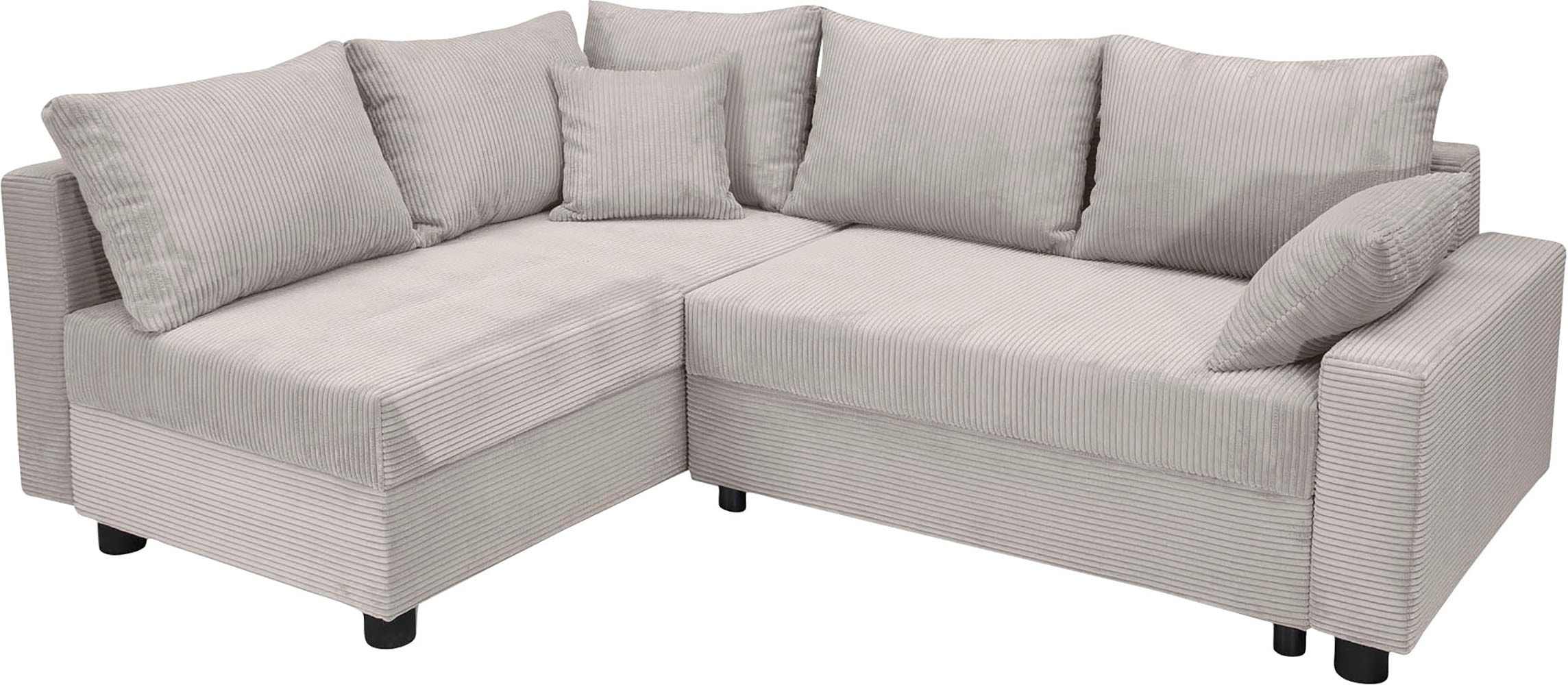 COLLECTION AB Ecksofa »30 Jahre Jubiläums-Modell Parma L-Form«, mit Schlaffunktion und Bettkasten, inklusive Kissen, Bonellfederkern