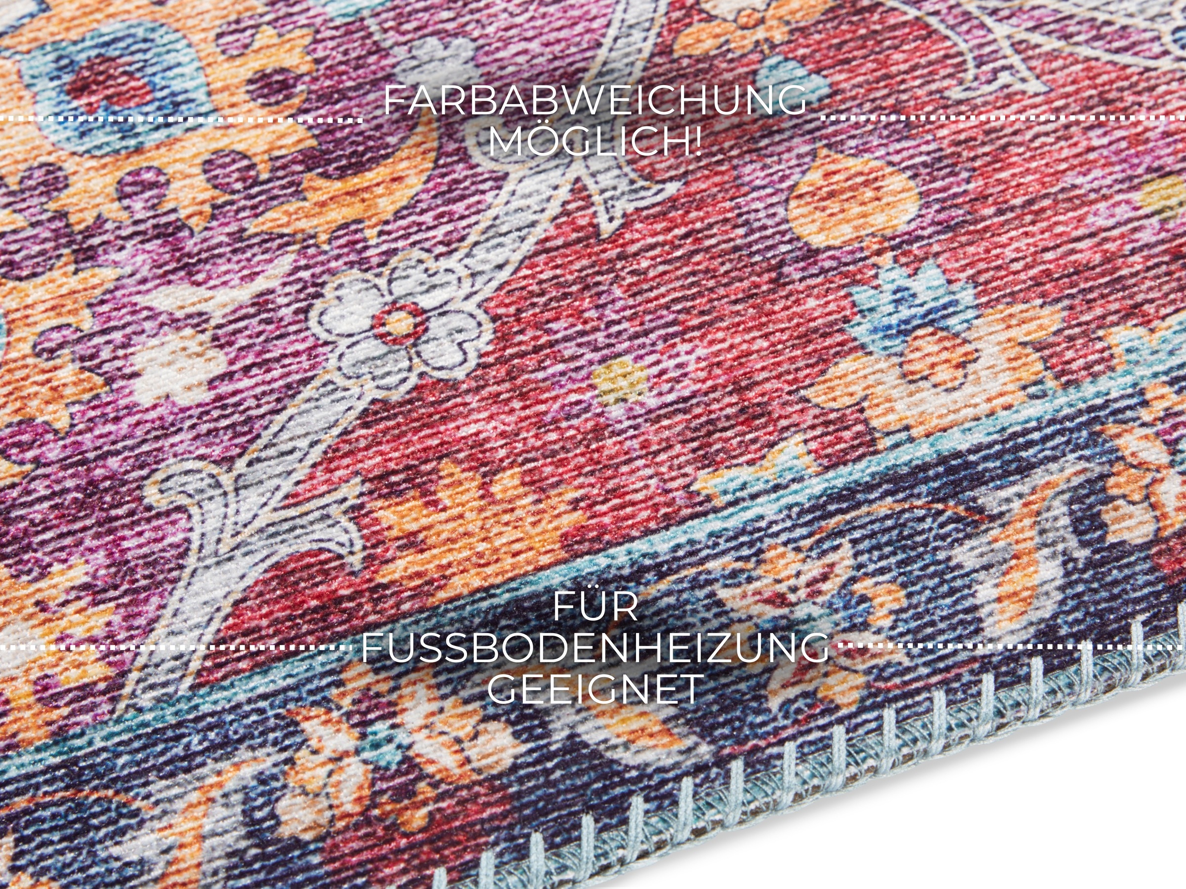 ELLE DECORATION Teppich »Kashmir Ghom«, rechteckig, 5 mm Höhe, Orientalisch günstig online kaufen