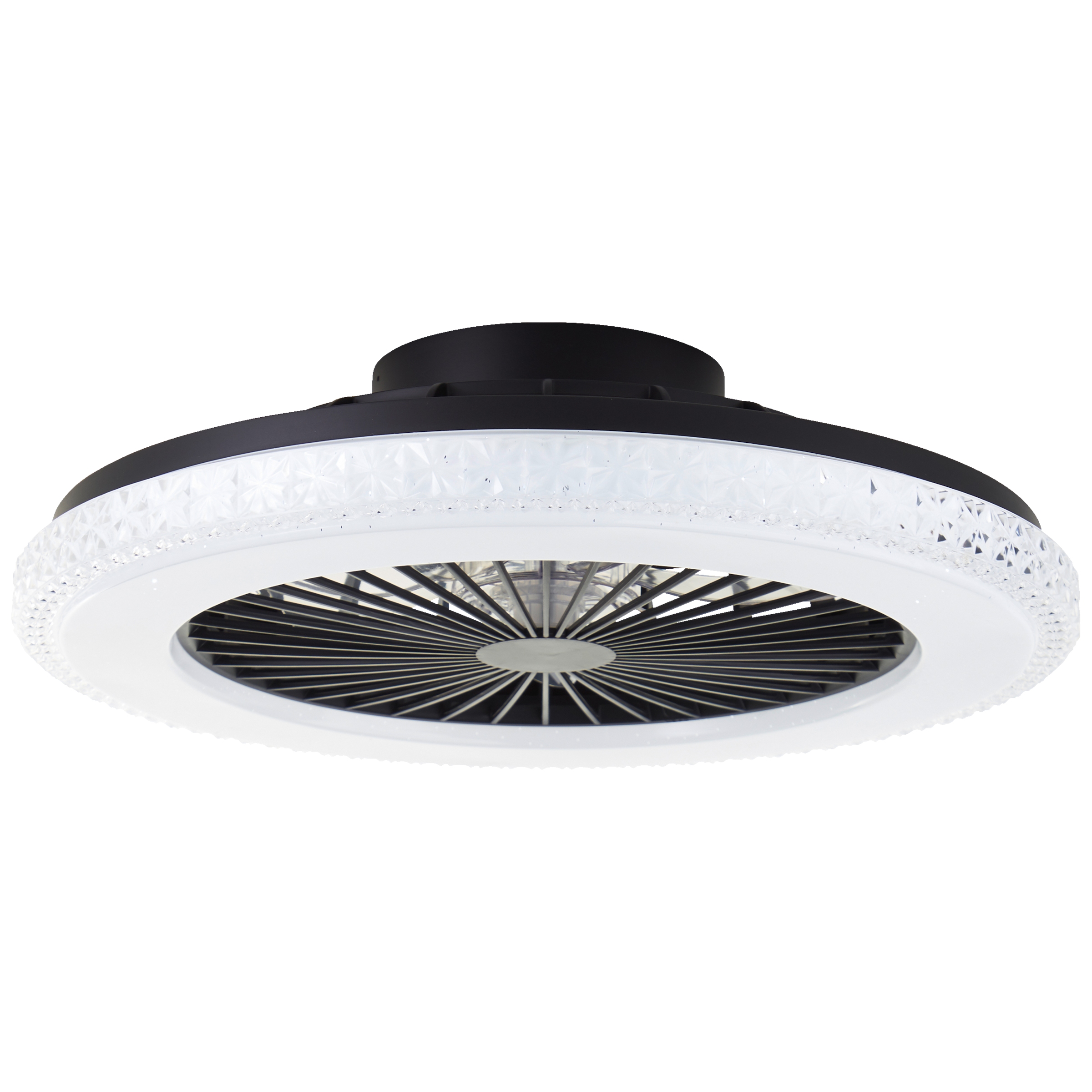 Brilliant LED Deckenleuchte »Badria«, mit Ventilator, 49 cm, digitales RGB, 4700 lm, dimmbar, 3000-6500 K