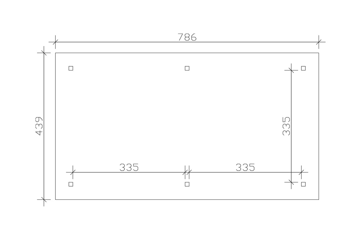 Skanholz Pavillon »Orleans 2«, 4-Eck, BxT: 439x786 cm