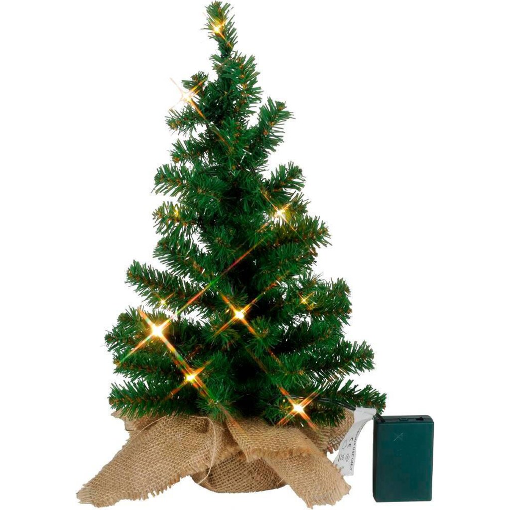 EGLO Künstlicher Weihnachtsbaum »Weihnachtsdeko, TOPPY, künstlicher Christbaum, Tannenbaum«, mit LED-Lichterkette, Höhe ca. 45 cm