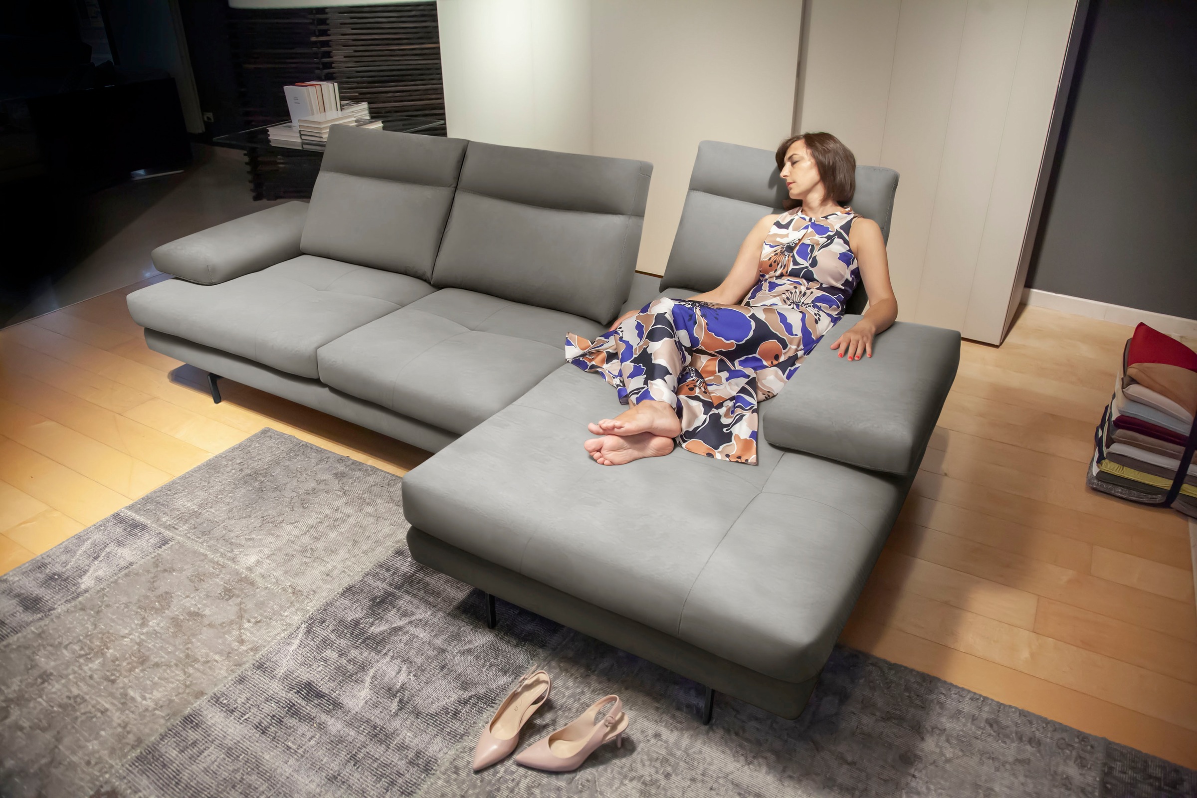 CALIA ITALIA Ecksofa »Toby Wing, Komfortsofa der Extraklasse, bequem, L-For günstig online kaufen