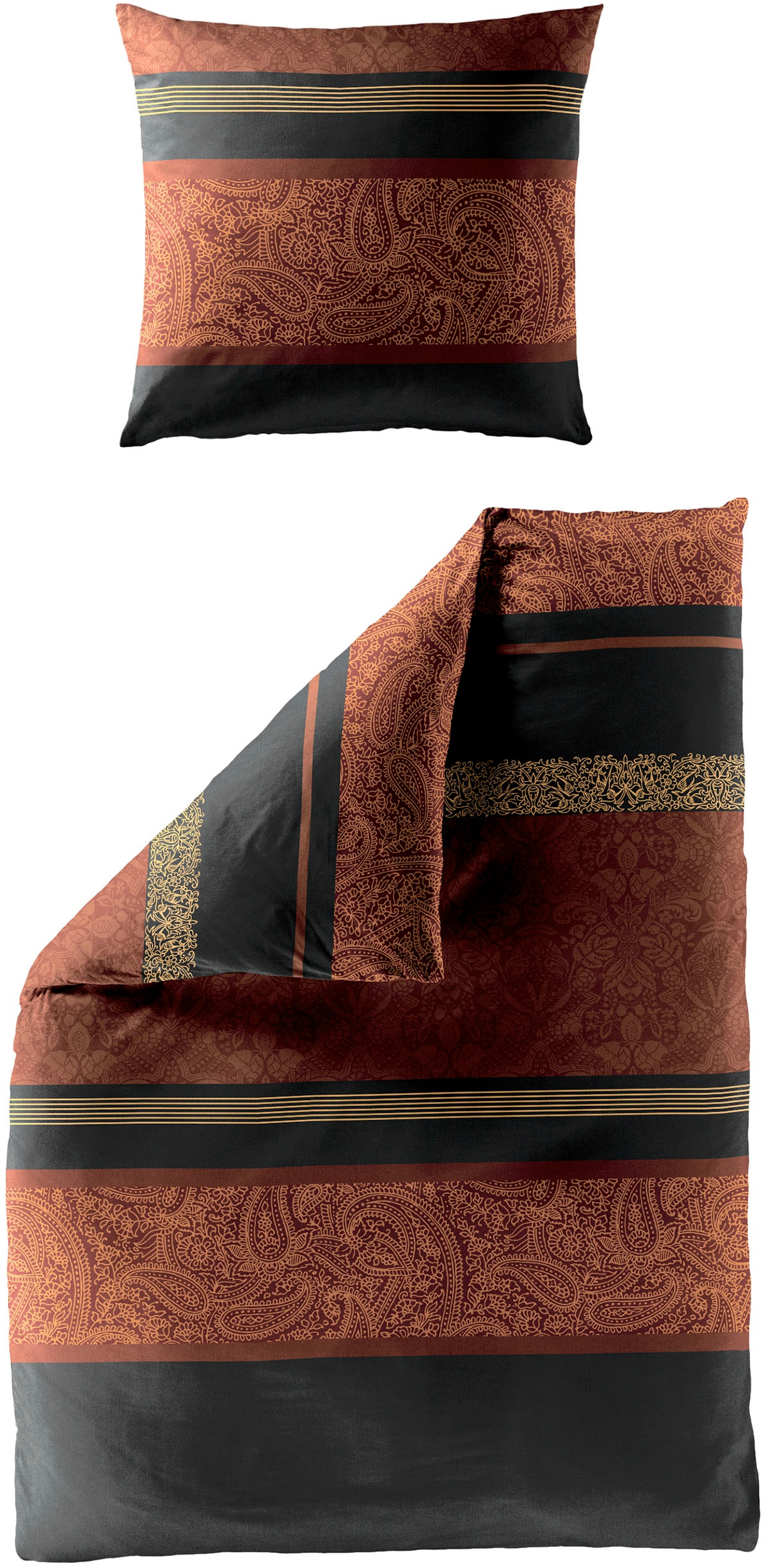 BIERBAUM Bettwäsche »4954«, 100 % Baumwolle, pflegeleicht, Paisley Muster günstig online kaufen