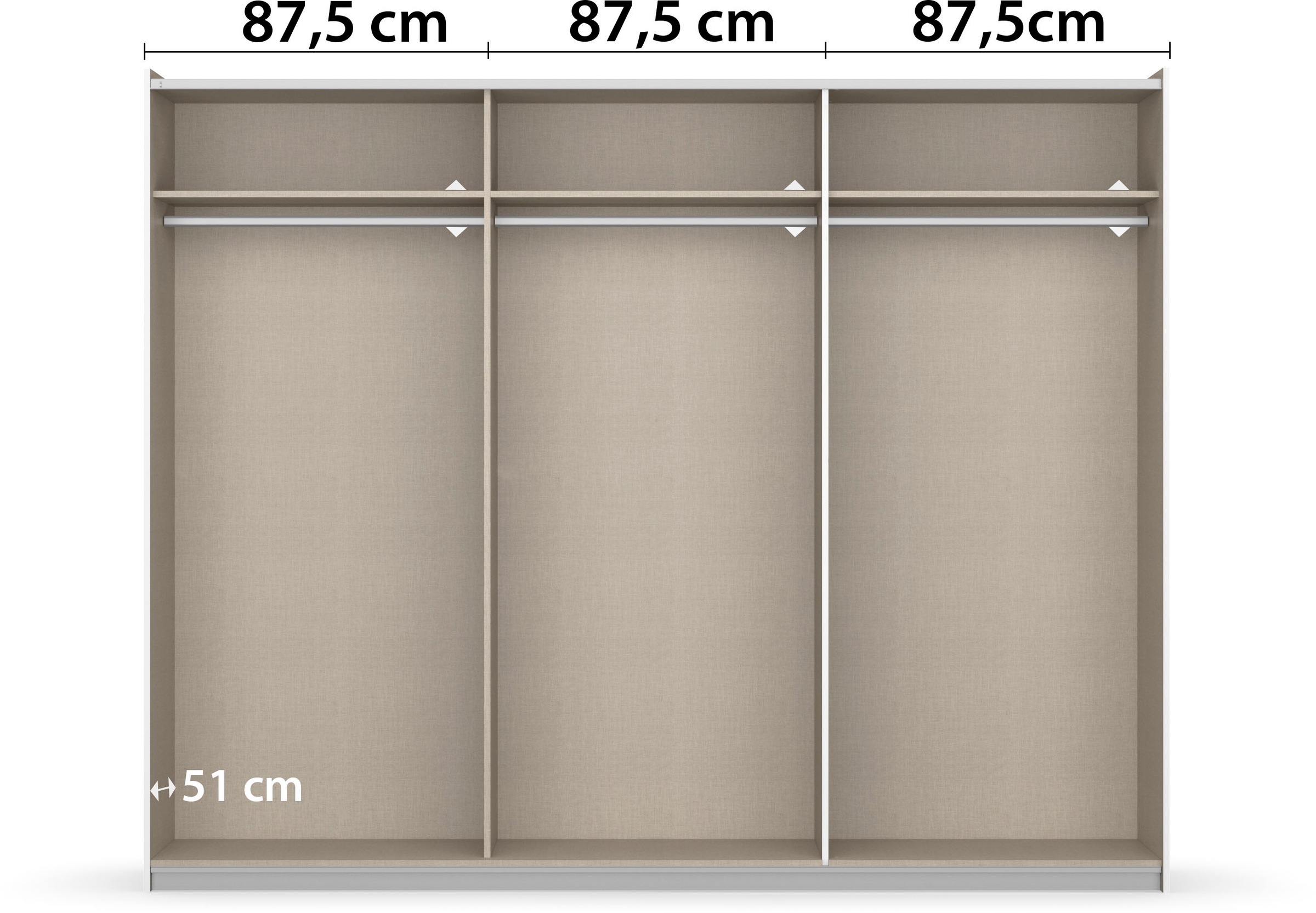 rauch Schwebetürenschrank »Kleiderschrank Garderobe Schlafzimmerschrank TOPSELLER AURELIO«, in geradlinigem Design mit Dekor- oder Hochglanz-Front MADE IN GERMANY