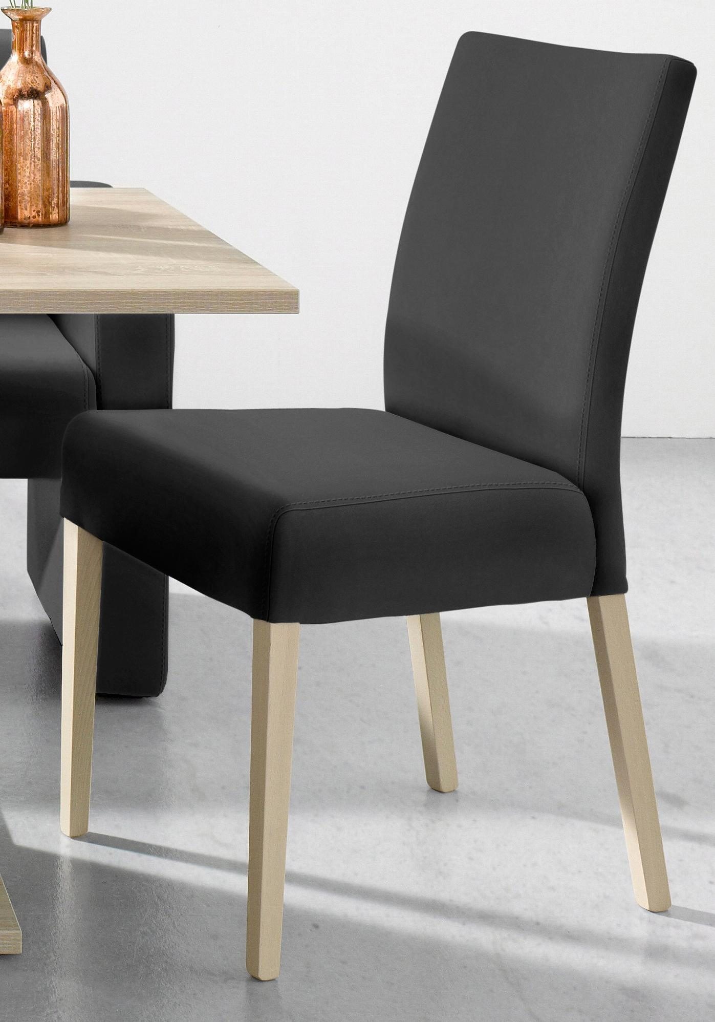 Home affaire 4-Fußstuhl »Umag« (Set) 2 Stk. Kunstleder Sitz und Rücken gepo günstig online kaufen