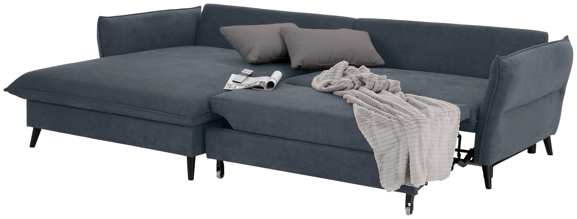 Home affaire Ecksofa »Tirano, L-Form«, wahlweise mit Bettfunktion und Bettkasten
