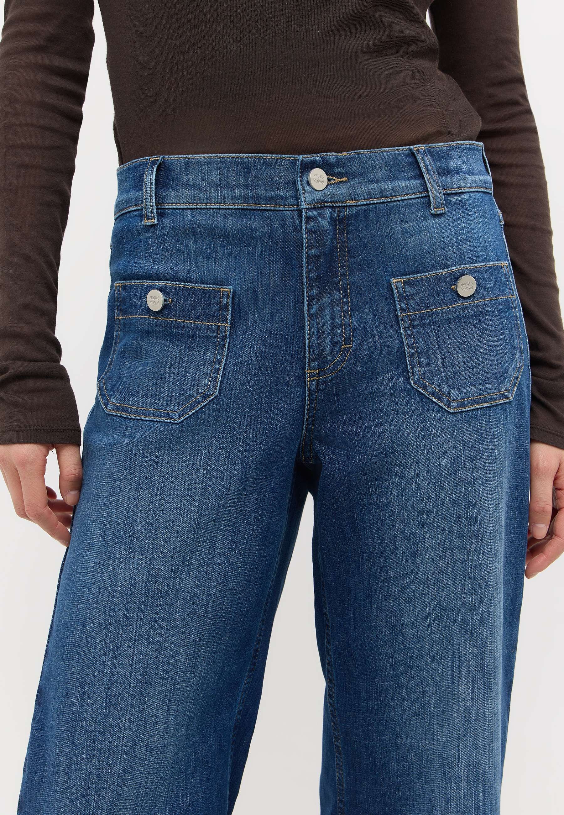 ANGELS 7/8-Jeans »LINN SMART« Culotte-Design, Relaxed Fit, aus weicher Baumwollmischung