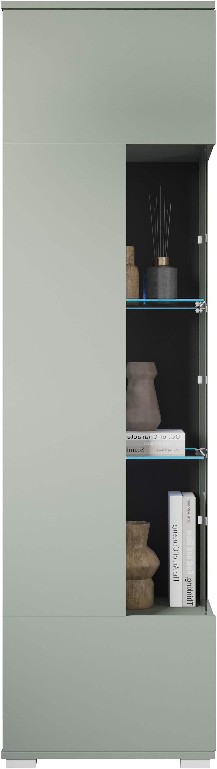 INOSIGN Vitrine »Kenia, stehend und hängend, Türanschlag wechselbar«, (1 St.), Vitrineschrank mit Glastüren 160 cm Höhe