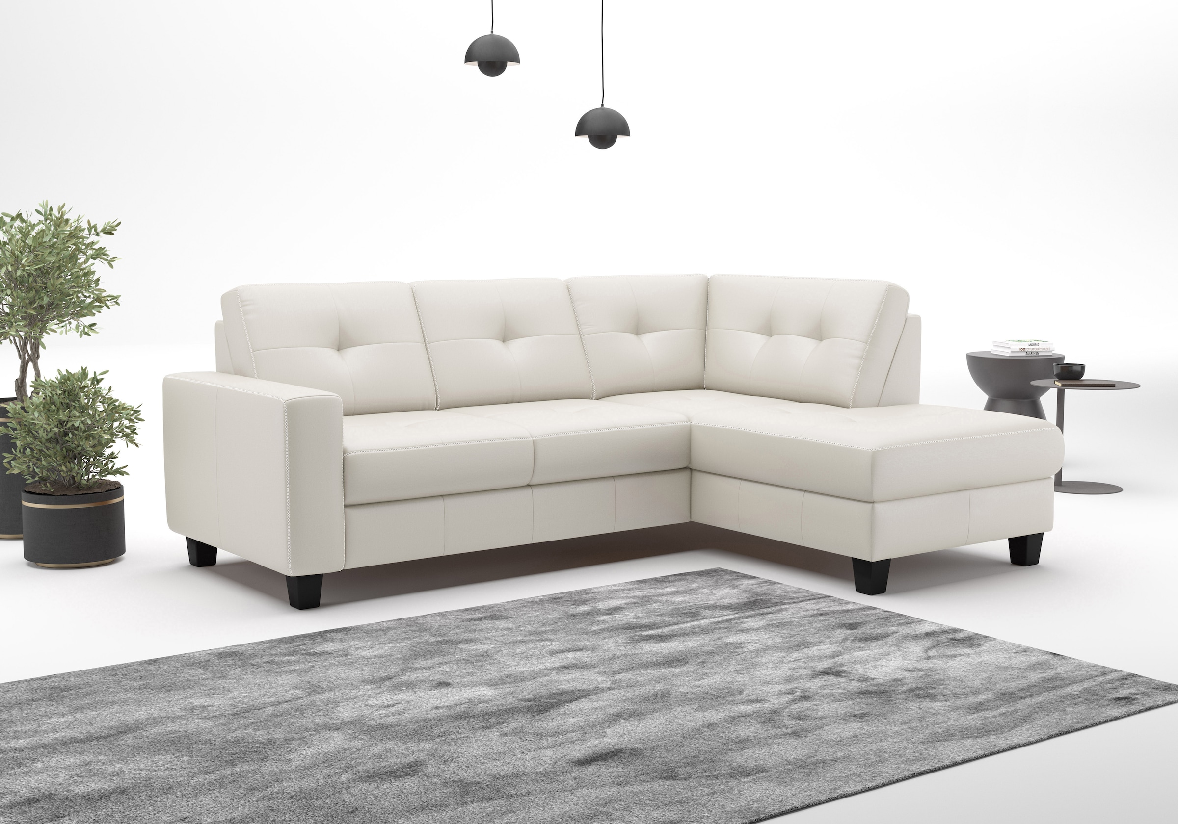 PLACES OF STYLE Ecksofa »Varese« wahlweise mit Bettfunktion und Bettkasten günstig online kaufen