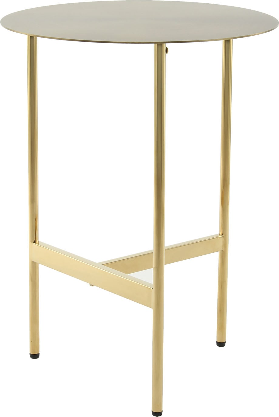 Kayoom Beistelltisch »Pero 125, Minimalistisches Design, Passt zu jedem Einrichtungsstil« 1 Stk. tlg. Gestelldesign aus Edelstahl, runde Ablagefläche, minimalistisch