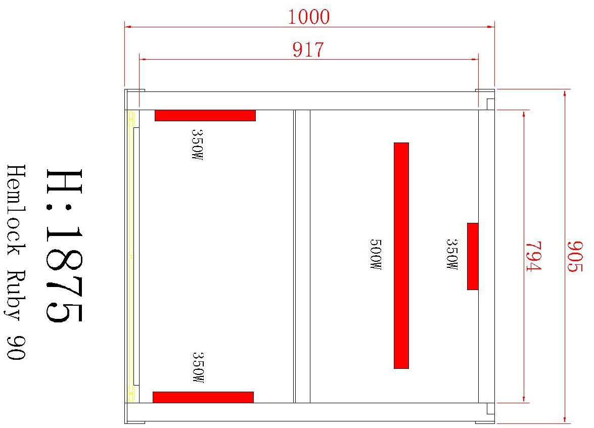 Sanotechnik Infrarotkabine »RUBY 1«, für 1 Person