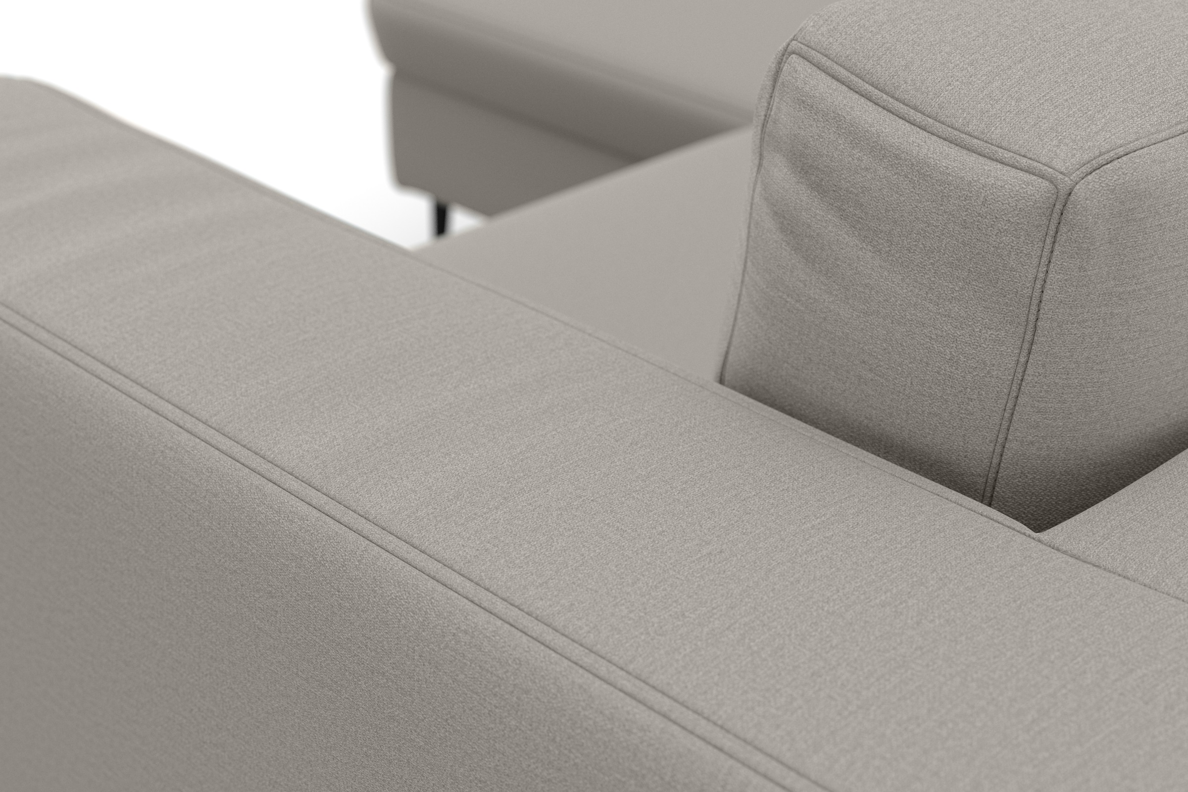 DOMO collection Ecksofa »Modica kompakt und elegant, Breite 244, L-Form«, moderne Optik mit extrabreiter Recamiere, auch in Cord
