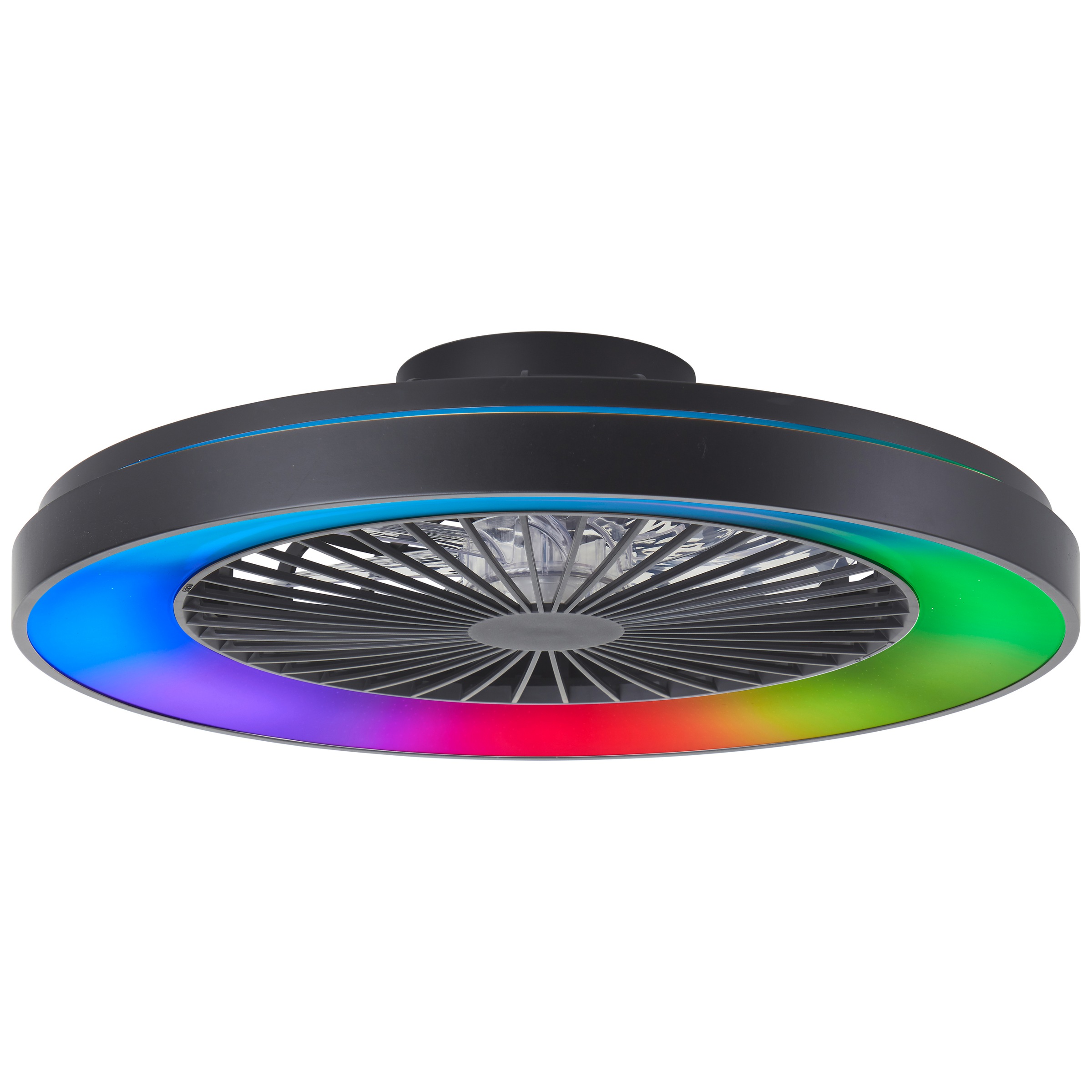 Brilliant LED Deckenleuchte »Mazzaro« LED-Modul 1 Stk. RGB | warmweiß - kaltweiß LED Ventilator, 58 cm, digitales RGB, 6800 lm, CCT, dimmbar