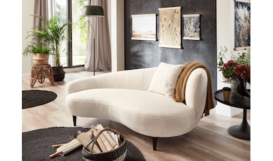 Chaiselongue »Olivia«, Nierenform-Sofa mit Zierkissen