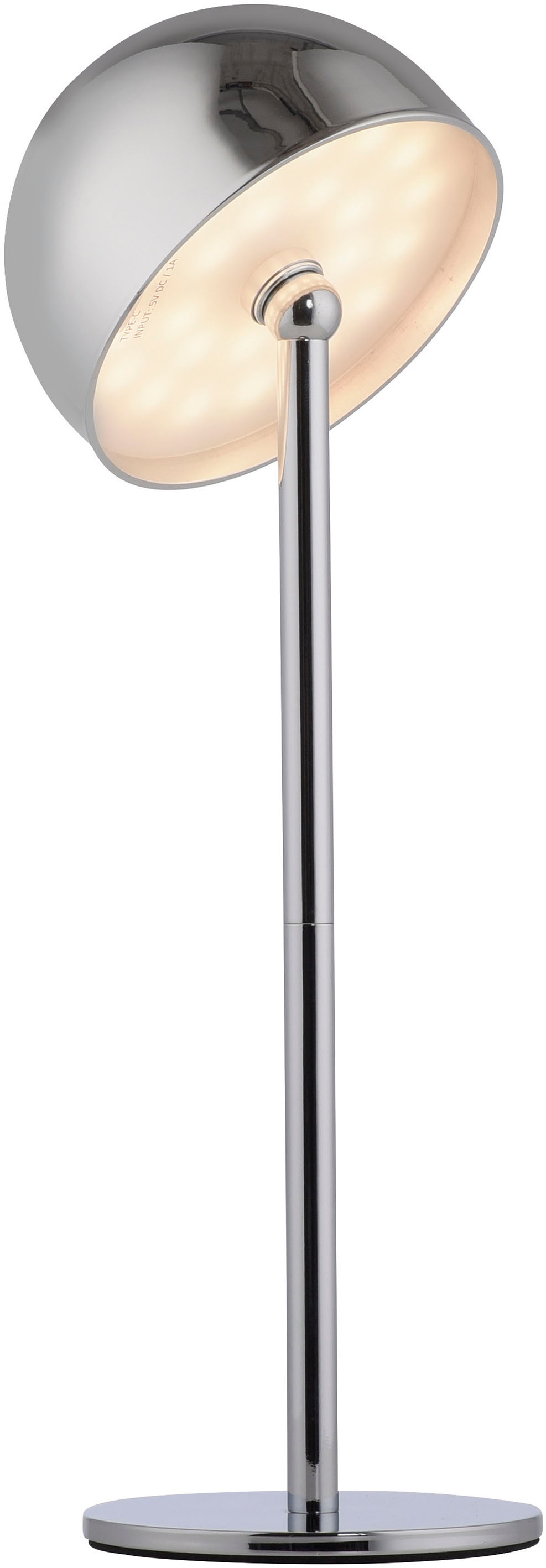 my home Tischleuchte »Akku Tischleuchte Hesper Indoor Outdoor, magnetischer Flaschenaufsatz«, 1 flammig, Leuchtmittel LED-Board | LED fest integriert, Pilzlampe Flaschenaufsatz, Regulierung der Lichtstärke, Pilz, Lampe