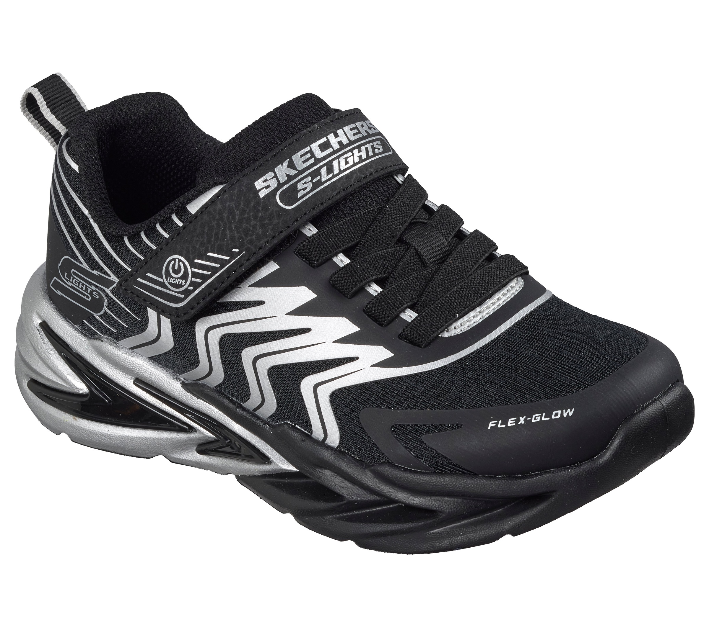 Skechers Sneaker »FLEX-GLOW ULTRA Blinkschuh«  Klettschuh mit Klettverschluss, Größenschablone zum Download