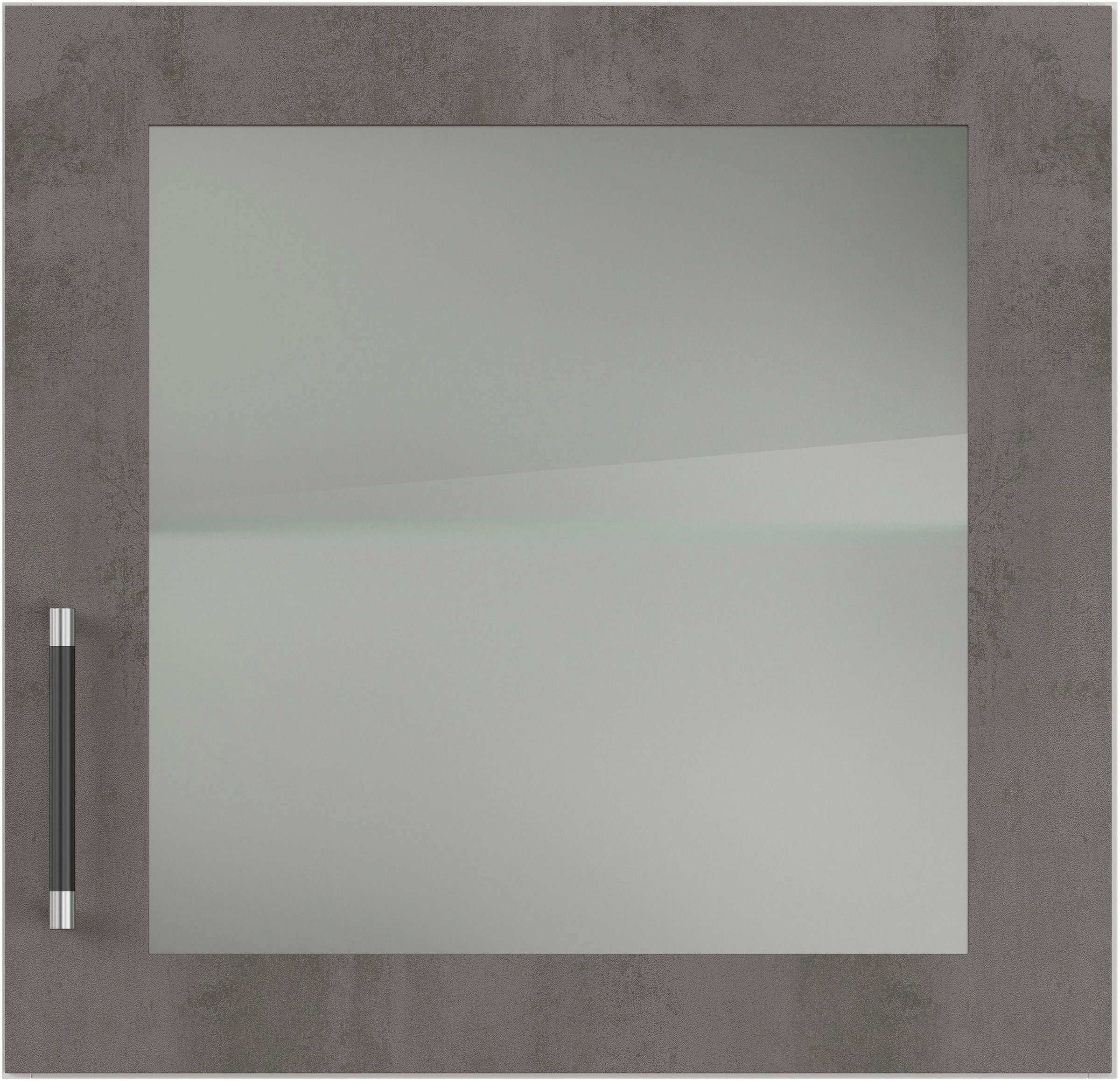 IMPULS KÜCHEN Glashängeschrank »"Prag", Breite/Höhe: 50 oder 60/57,9 cm«, vormontiert, mit Glasdrehtür, mit verstellbarem Glasfachboden
