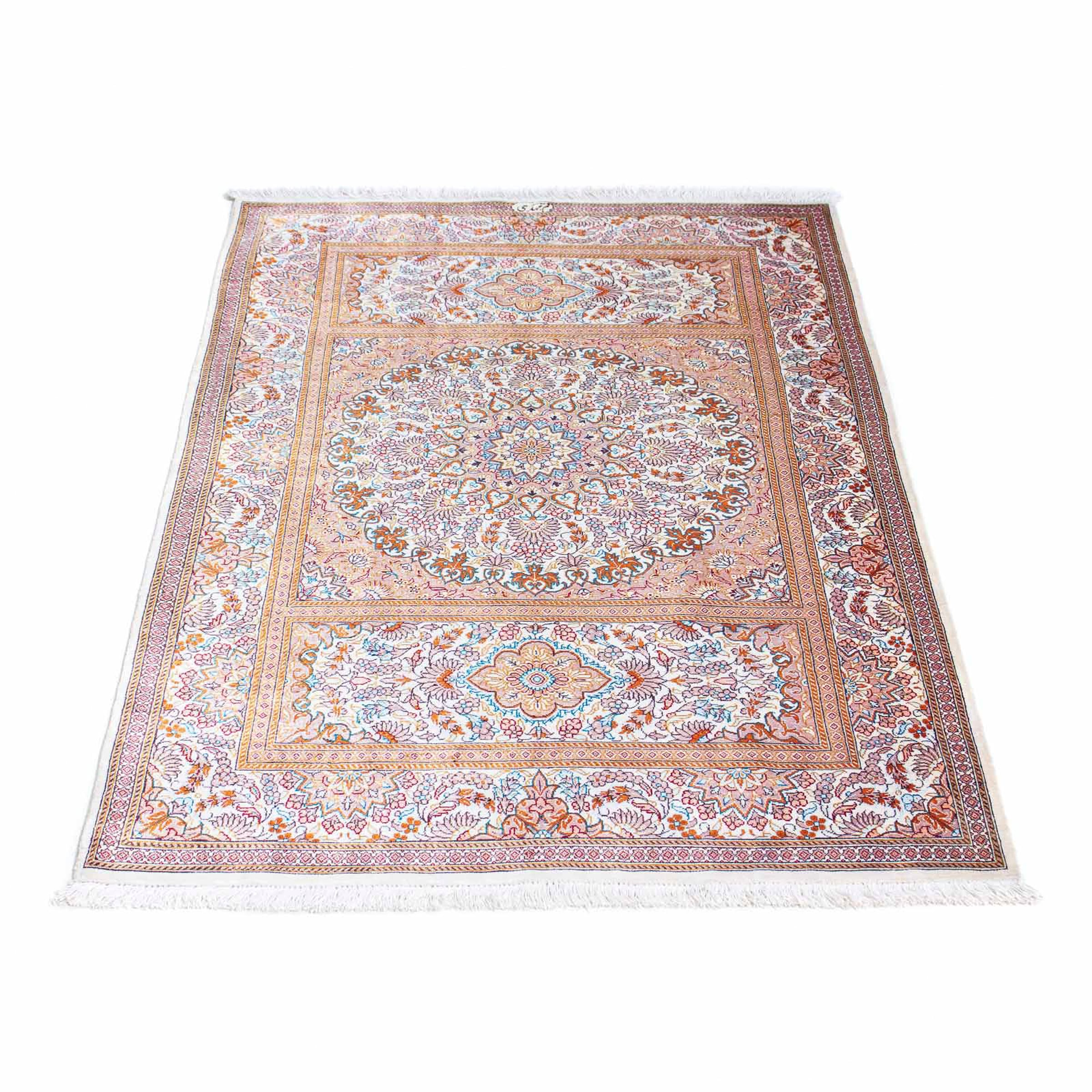 morgenland Orientteppich »Perser - Ghom - 122 x 78 cm - beige«, rechteckig, günstig online kaufen