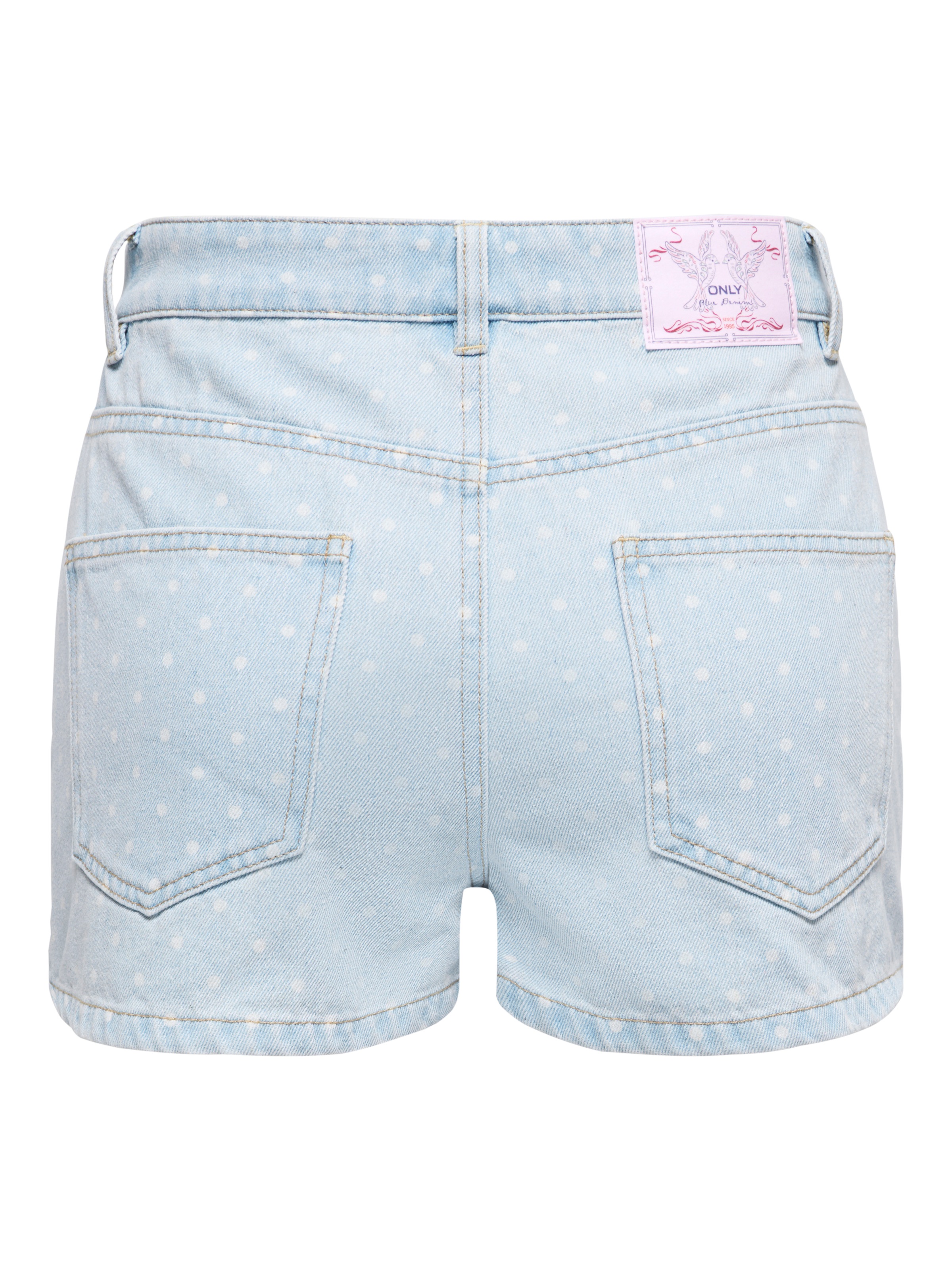 ONLY Jeansshorts »ONLROBYN HW DOT DNM SHORTS SIJI« Baumwolle, High Waist