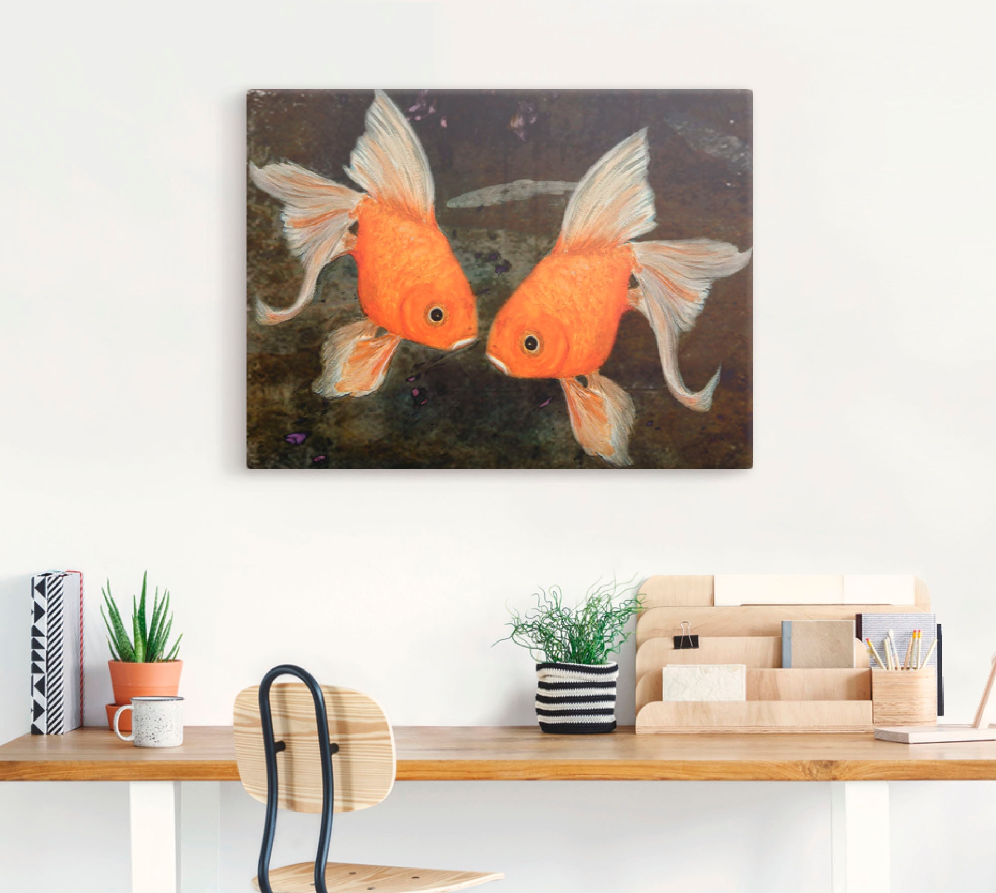 Artland Wandbild "Turtelfische", Wassertiere, (1 St.), als Leinwandbild, Po günstig online kaufen