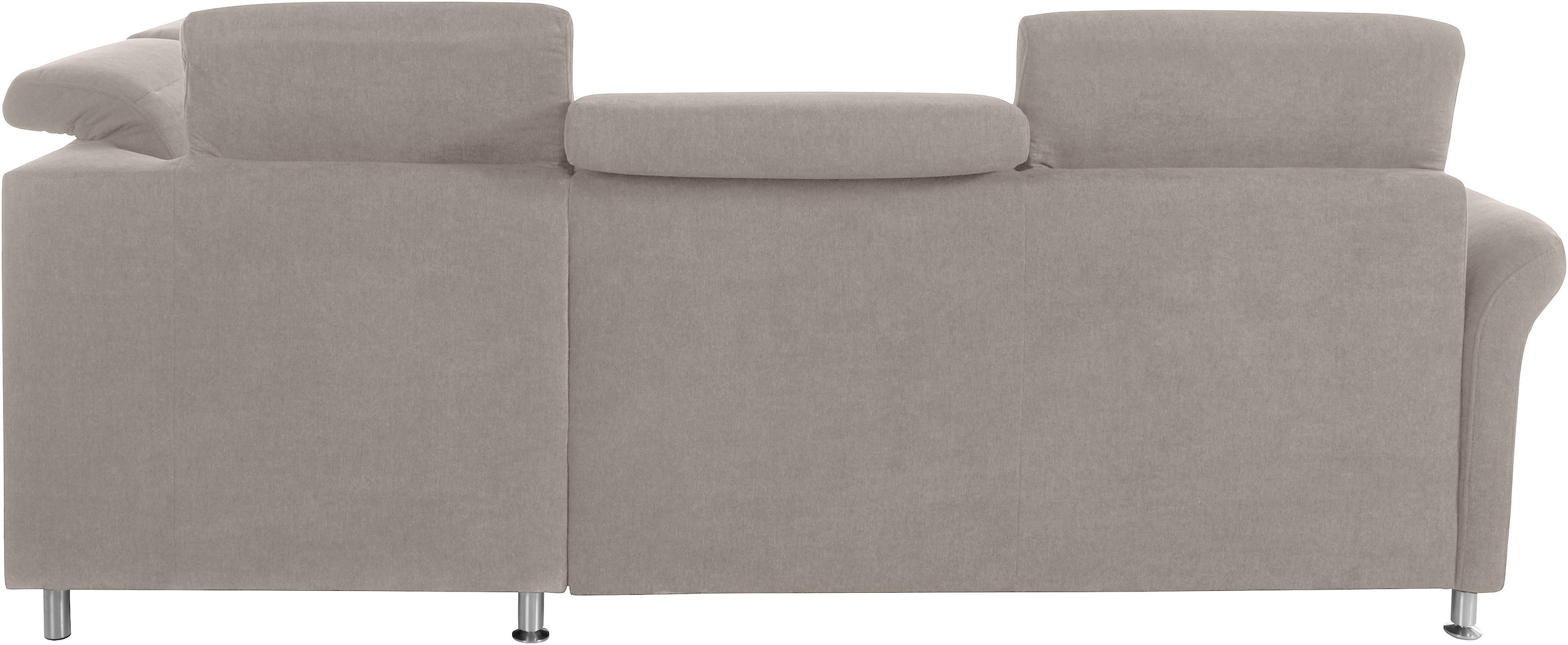 sit&more Ecksofa »Darwin L-Form«, inklusive Federkern, wahlweise mit Kopfteilverstellung, Bettfunktion