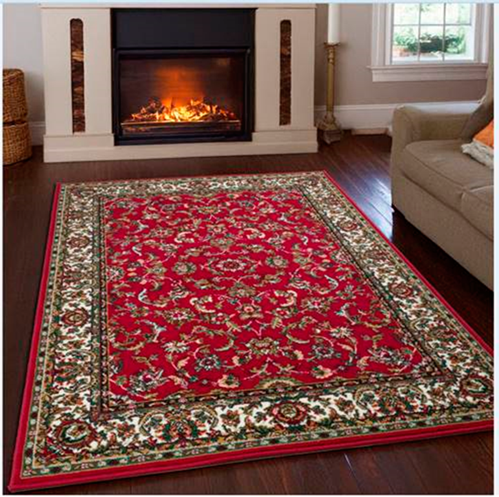 OTTO home Teppich »Ezzo, mit Bordüre, Kurzflor, Made in Belgium«, rechteckig, 7 mm Höhe, Orient-Optik, Teppich, Wohnzimmer, Esszimmer, Schlafzimmer