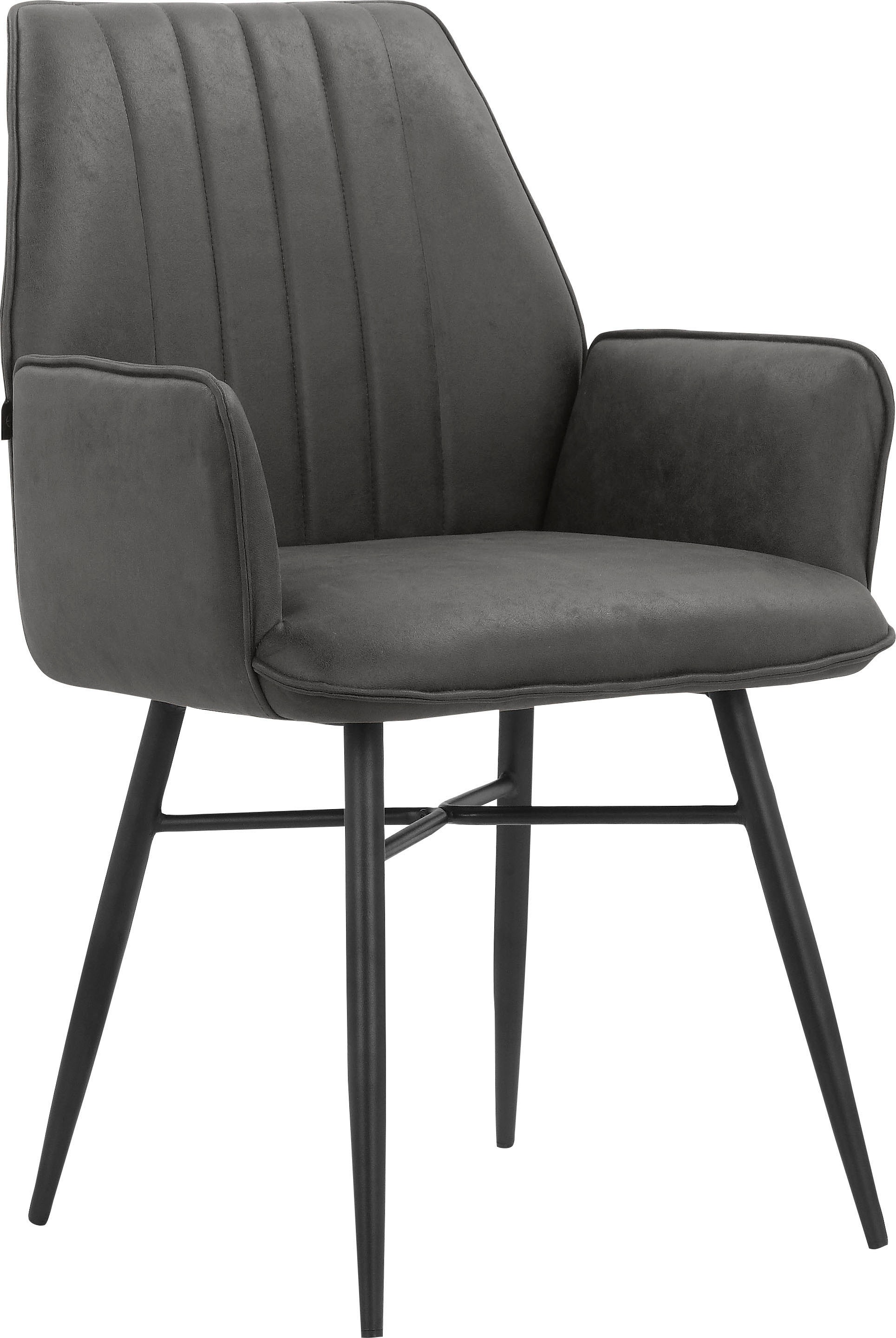 Leonique Esszimmerstuhl »Hrodwyn« () 2 Stk.Sitz gepolstert, mit horizontale günstig online kaufen