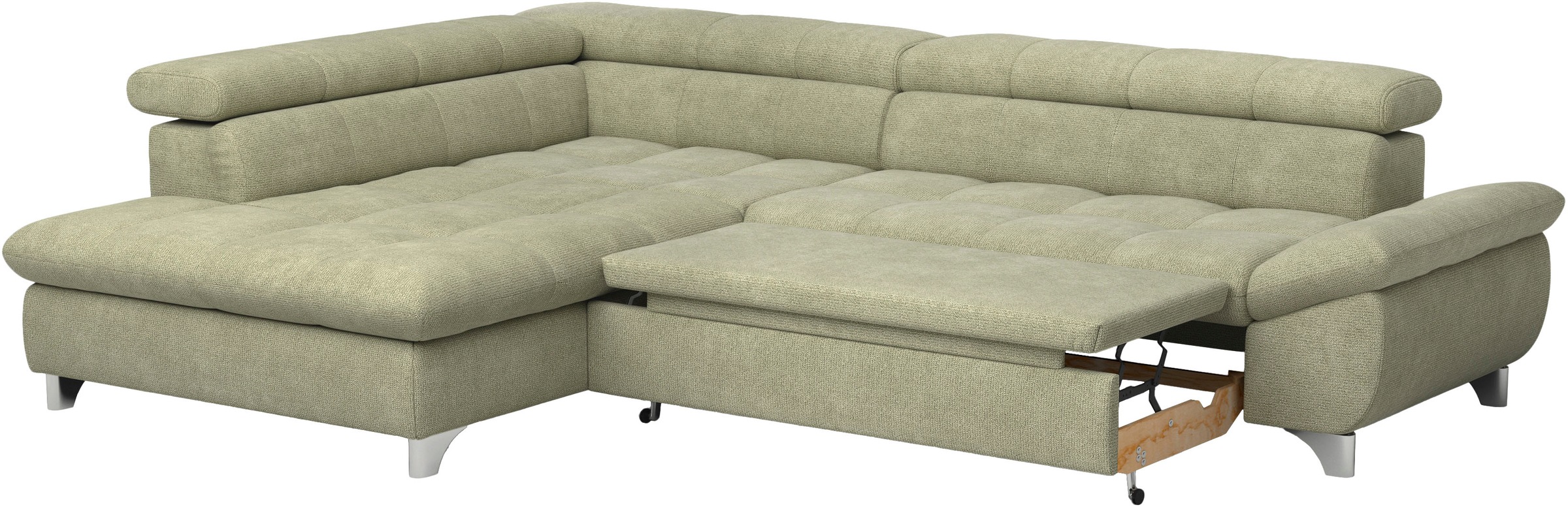 COTTA Ecksofa »Gemini L-Form«, mit Kopfteilverstellung, wahlweise mit Bettfunktion